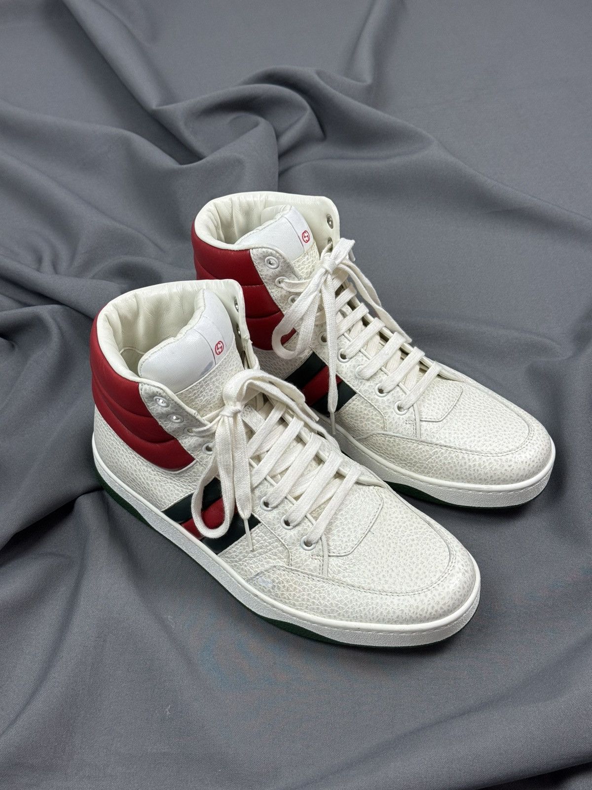 Gucci FINAL DROP Gucci New Praga Karibu Leather High Top 