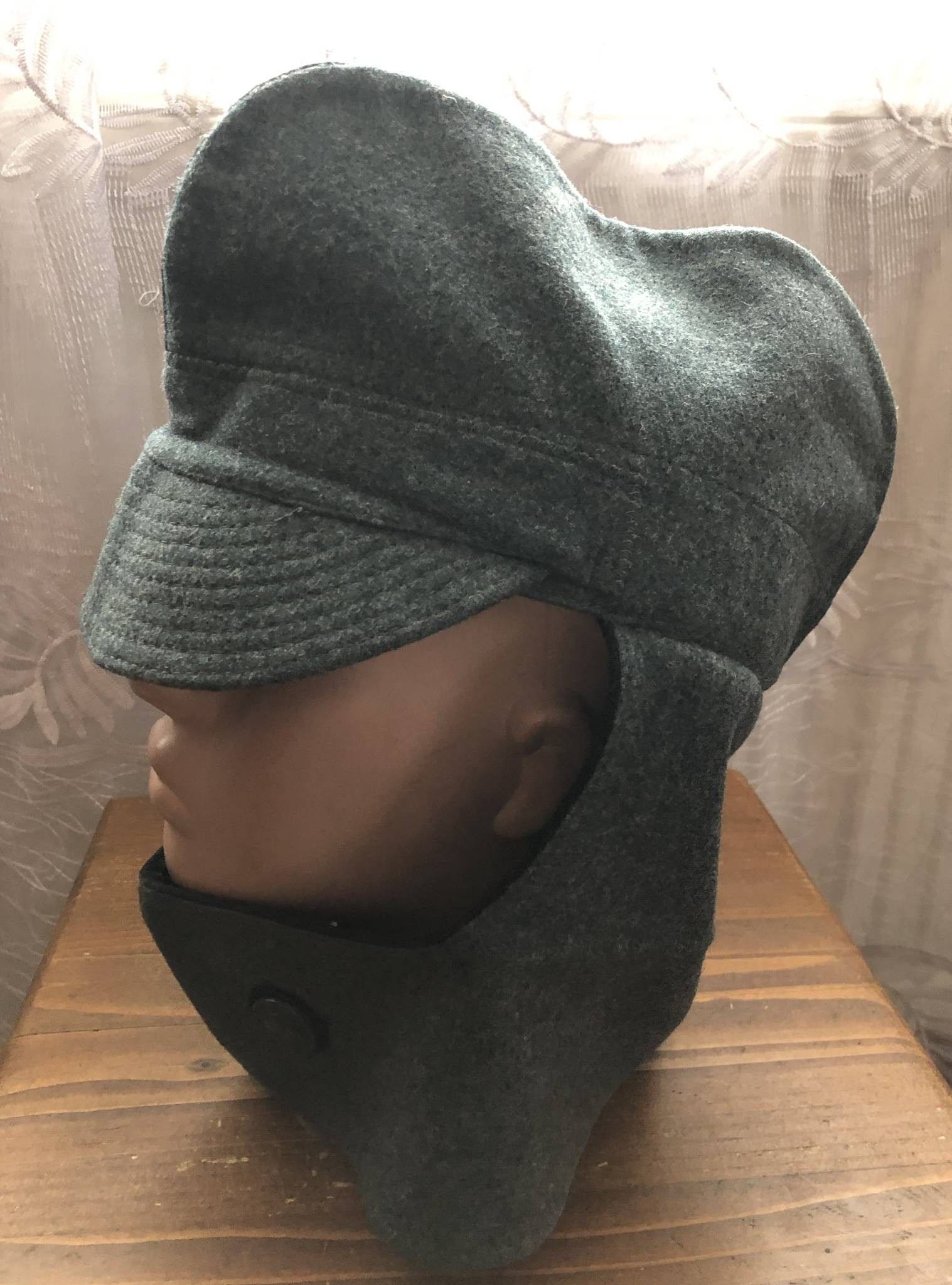 Vintage Vintage Winter cap (side cap) of the Swiss Army, Size ONE SIZE - 1 Thumbnail