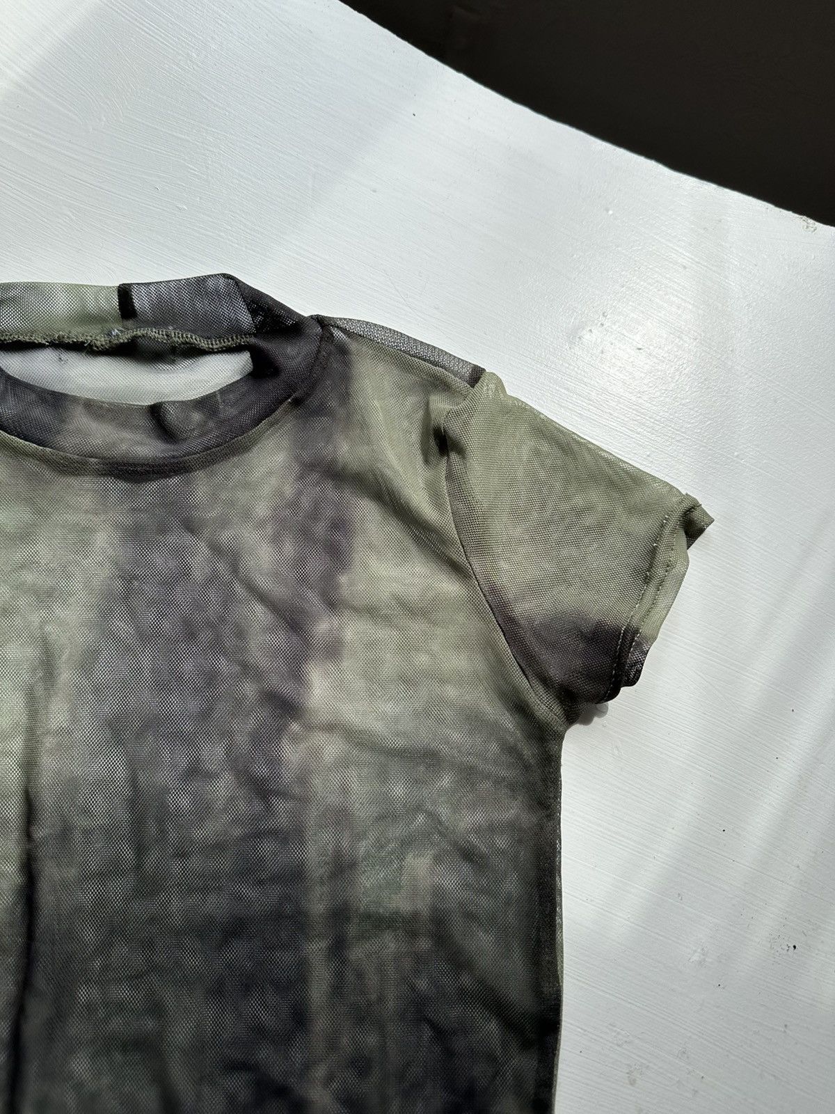 Japanese Brand × Vintage Y2K Mesh Top Khaki Straight 2000s Size S / US 4 / IT 40 - 5 Thumbnail