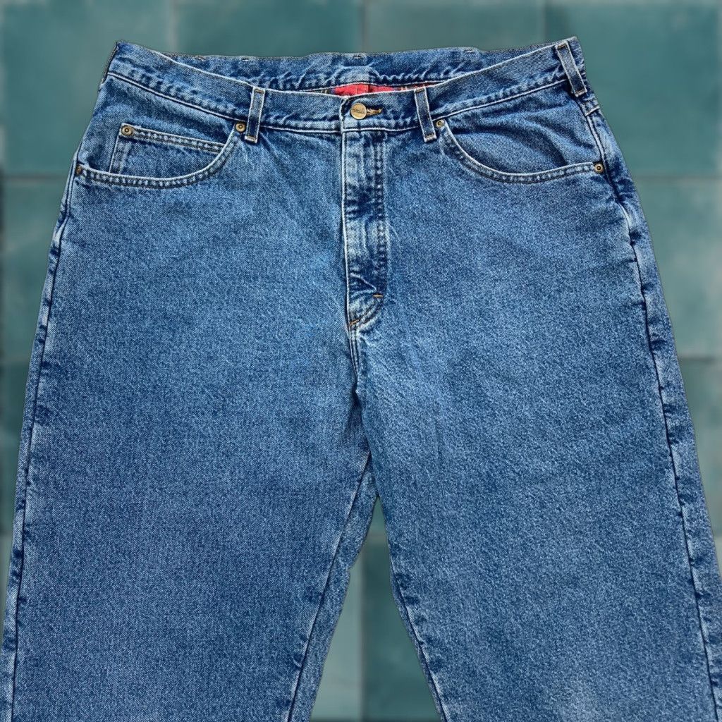 Vintage VINTAGE L.L. Bean Jeans Mens 40x30 Relaxed Taper Denim Blue 5-Pocket Union Made Men Size US 40 / EU 56 - 1 Thumbnail