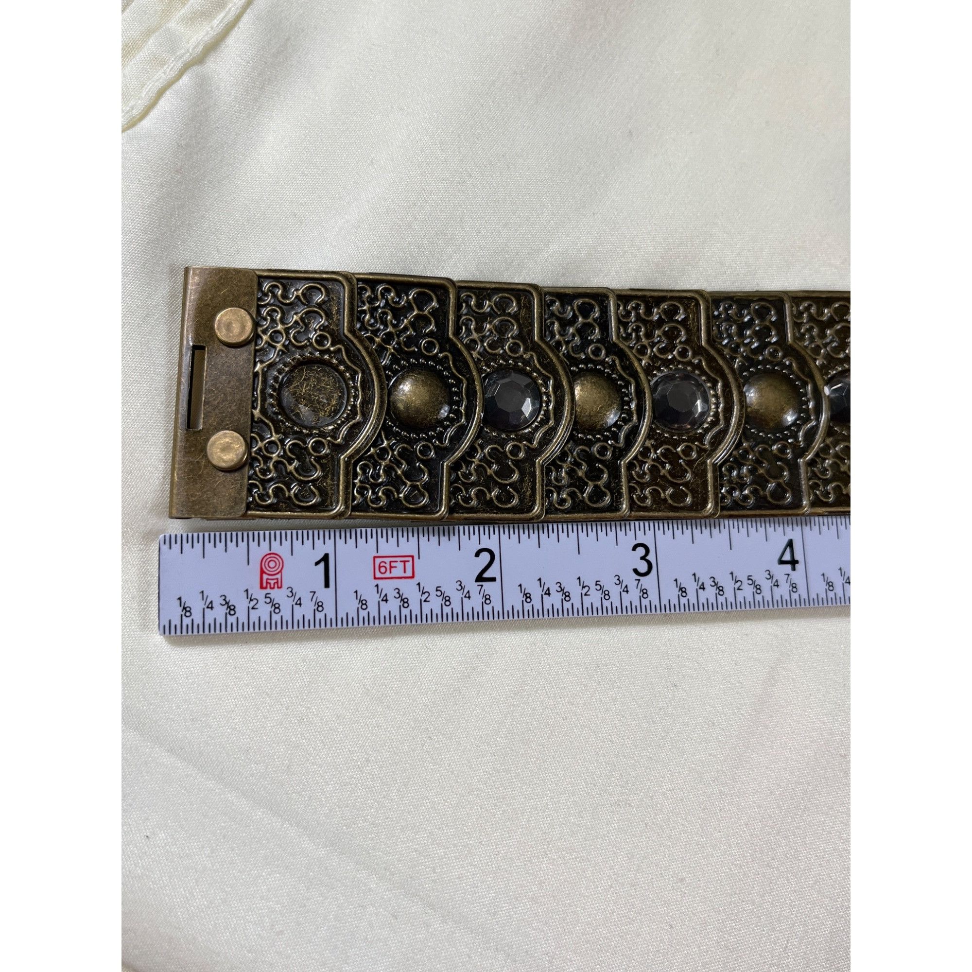 Steve Madden Steve Madden SKU 7678 Womens Antique Style Metal and Elasti Size ONE SIZE - 10 Thumbnail