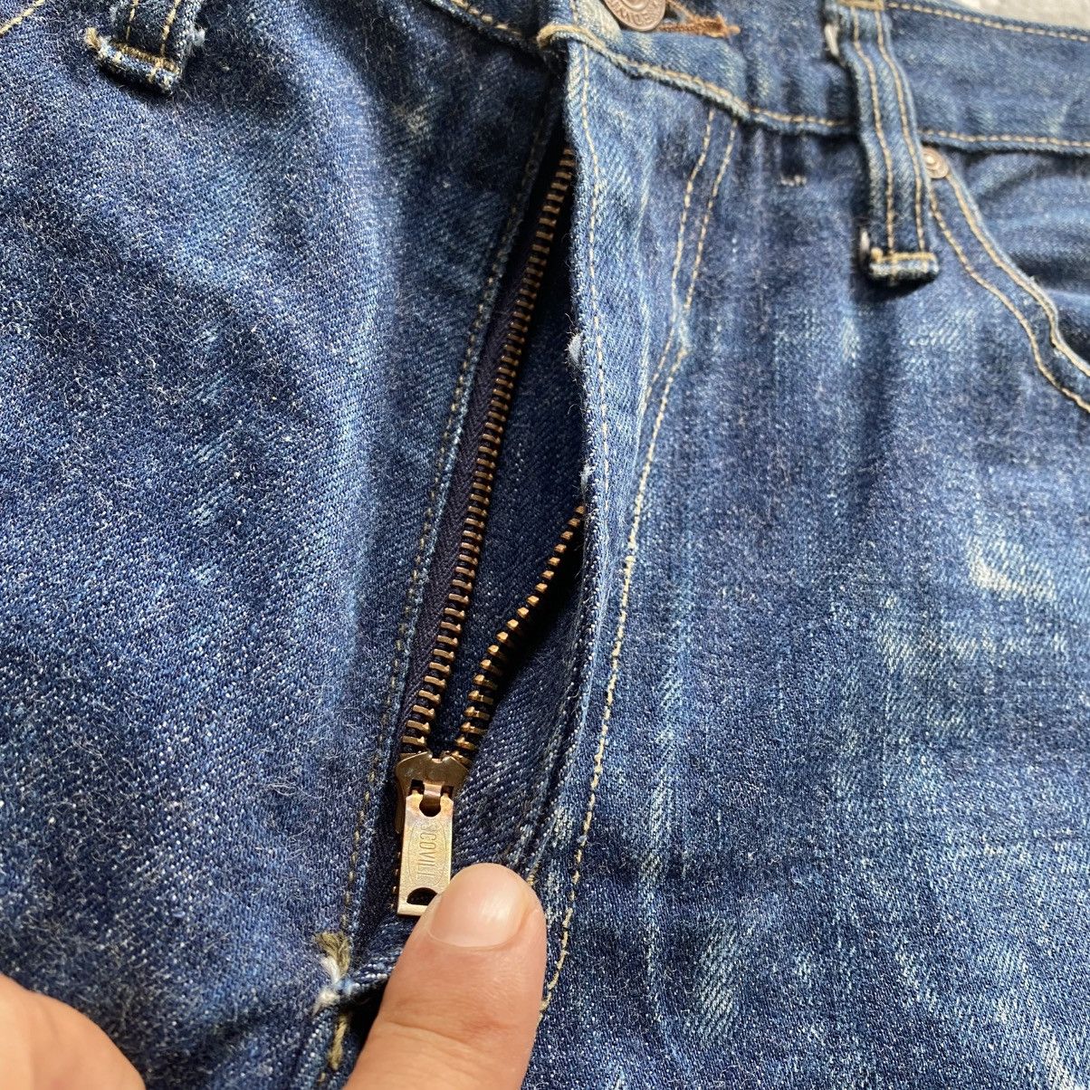 If Six Was Nine × Issey Miyake × Le Grande Bleu (L.G.B.) Vintage 80's Edwin Blue Jeans Mud Wash w31 Size US 31 - 5 Thumbnail