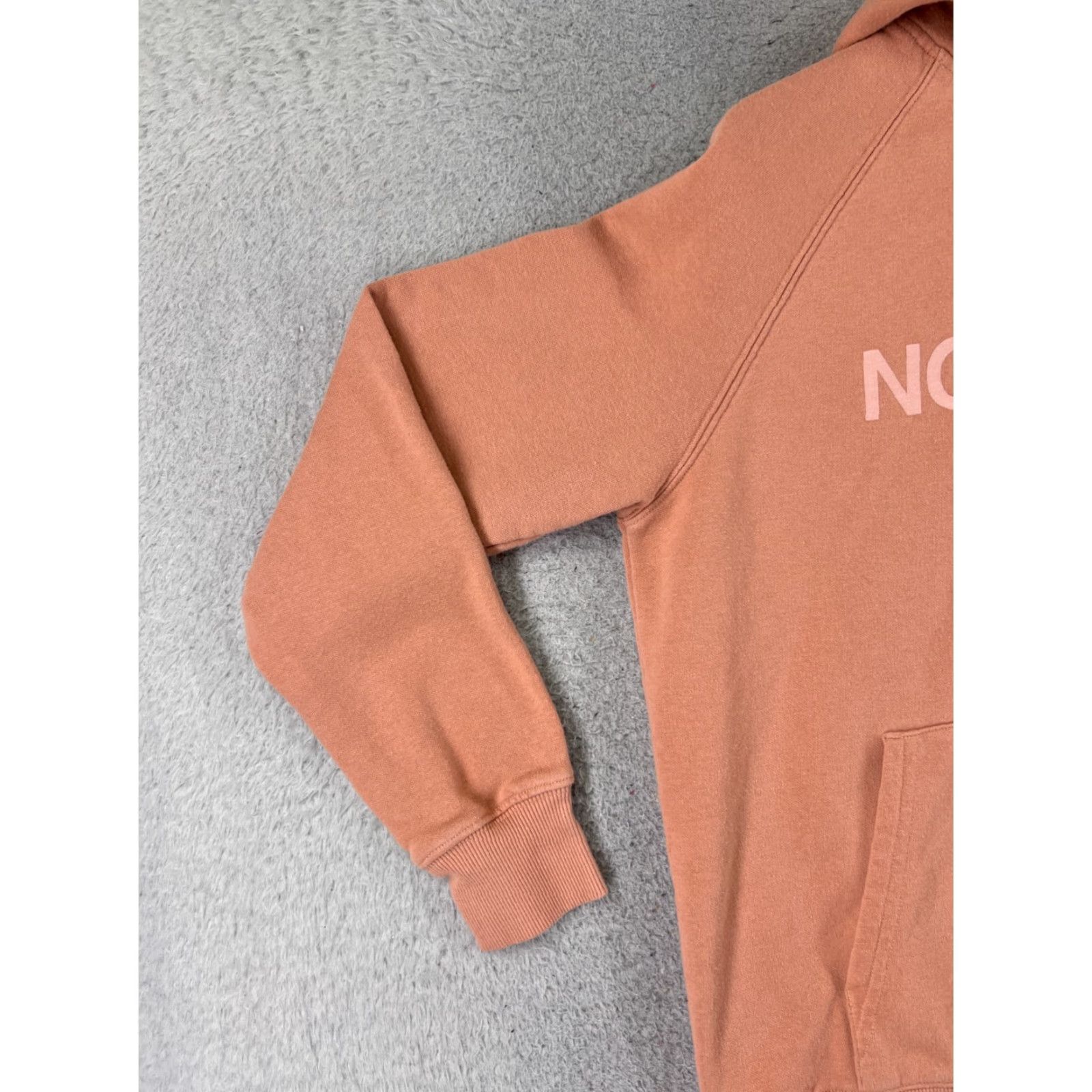 The North Face The North Face Hoodie Womens M Orange Pullover Pocket Logo Crew Neck Cotton Blend 34in Chest Athletic Activewear Mens Ladies 90s Size M / US 6-8 / IT 42-44 - 3 Thumbnail