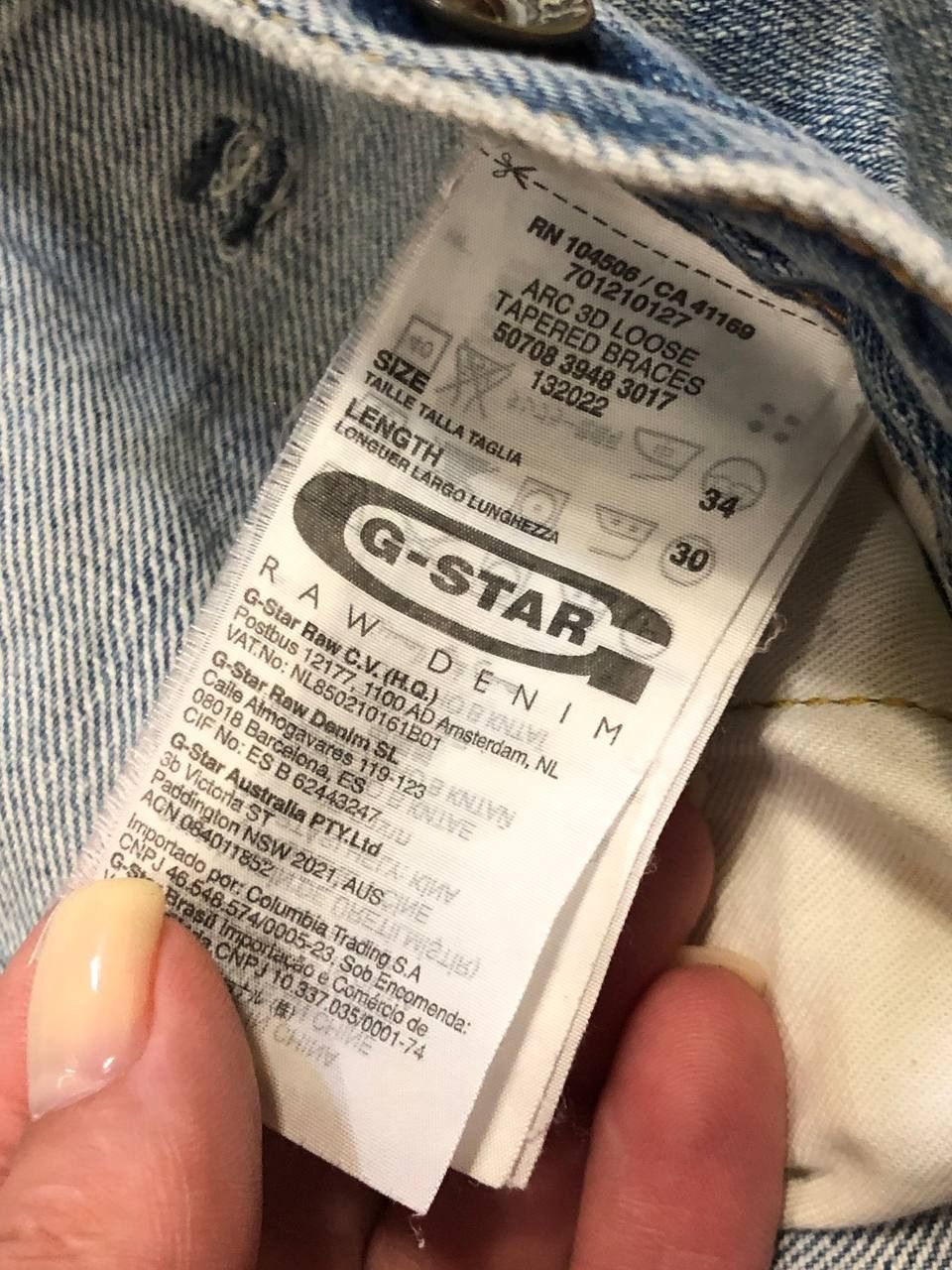 G-Star Vintage G-Star Raw ARC 3D Loose Tapered Denim Jeans Size 34 Size US 34 / EU 50 - 2 Thumbnail