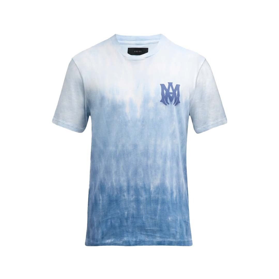 Amiri Logo Dip Dyed Tee Blue Size US M / EU 48-50 / 2 - 1 Thumbnail