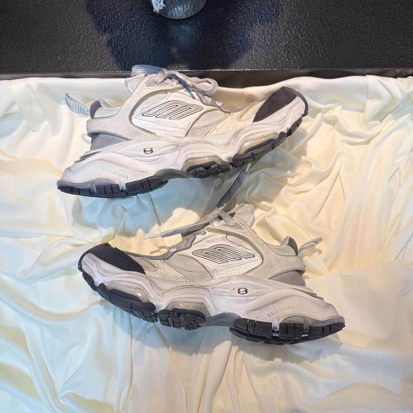 Balenciaga Balenciaga Cargo Distressed Black Gray Thick 35 99N Size US 4.5 / IT 34.5 - 5 Thumbnail