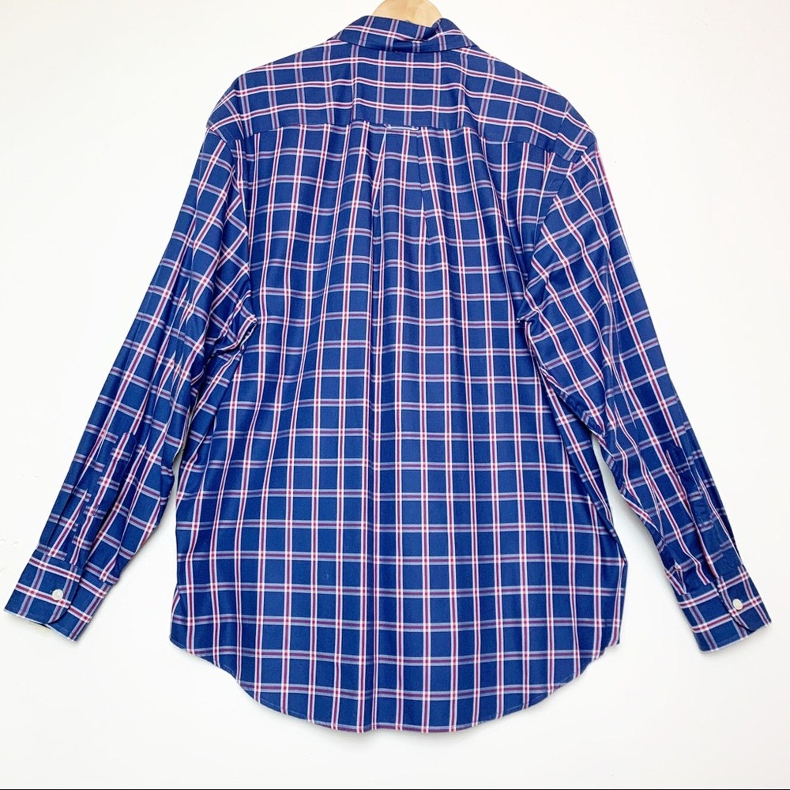 Nautica Nautica Navy White & Red Plaid Button Down Men’s Size Large Size US L / EU 52-54 / 3 - 6 Thumbnail