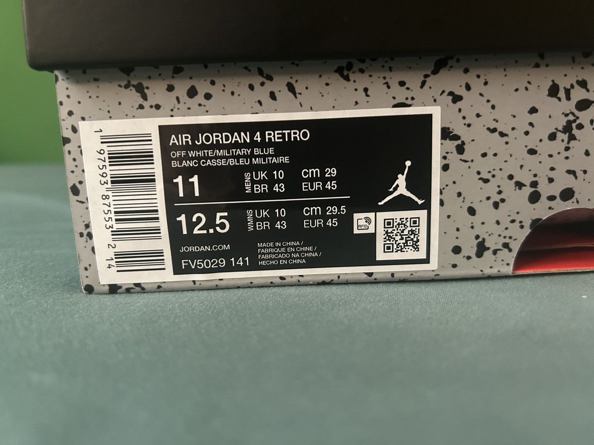 Jordan Brand Nike Air Jordan 4 Military Blue 2024 Size US 11 / EU 44 - 6 Thumbnail