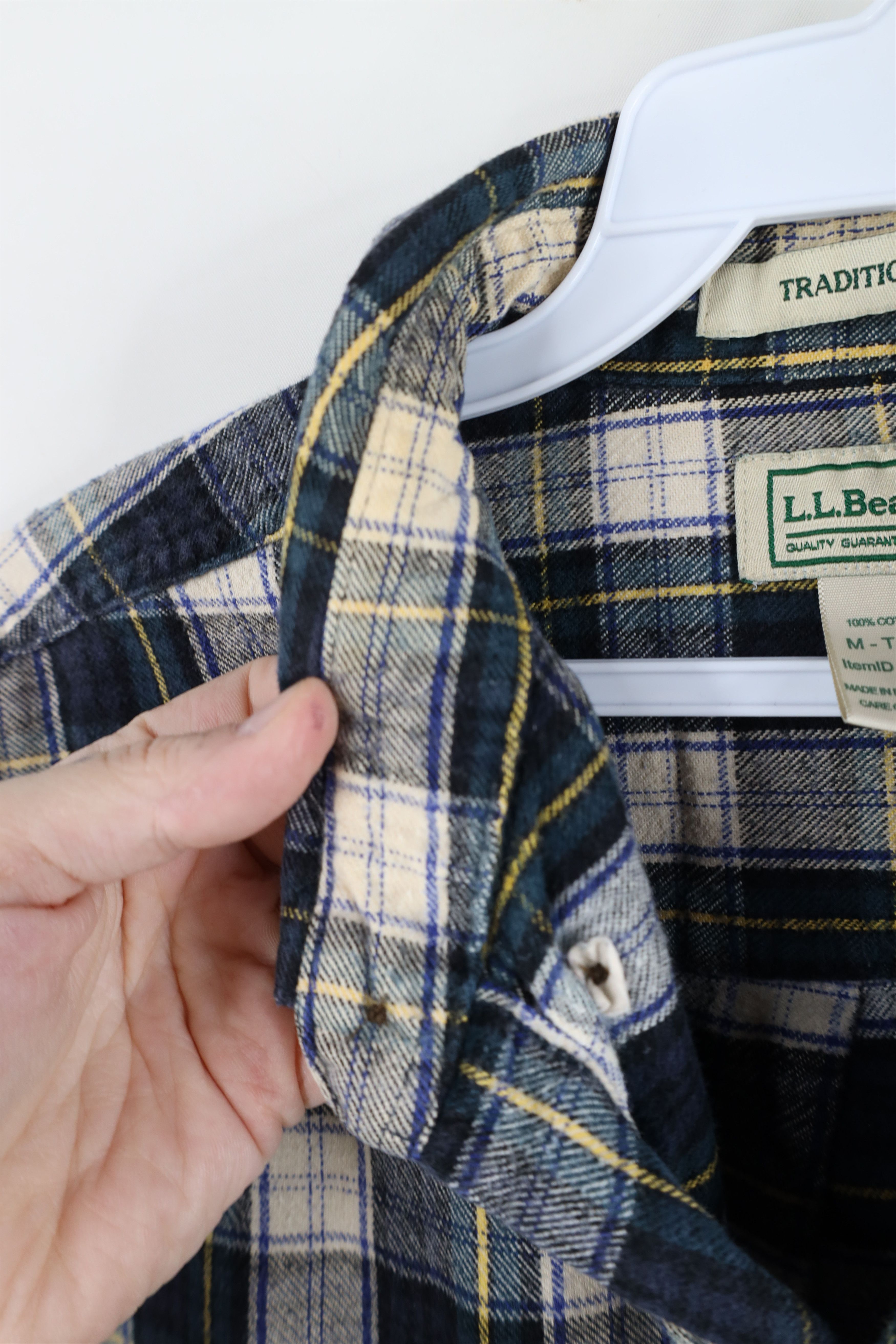 L.L. Bean Vintage LL Bean Flannel Collared Button Down Shirt Size US M / EU 48-50 / 2 - 8 Thumbnail