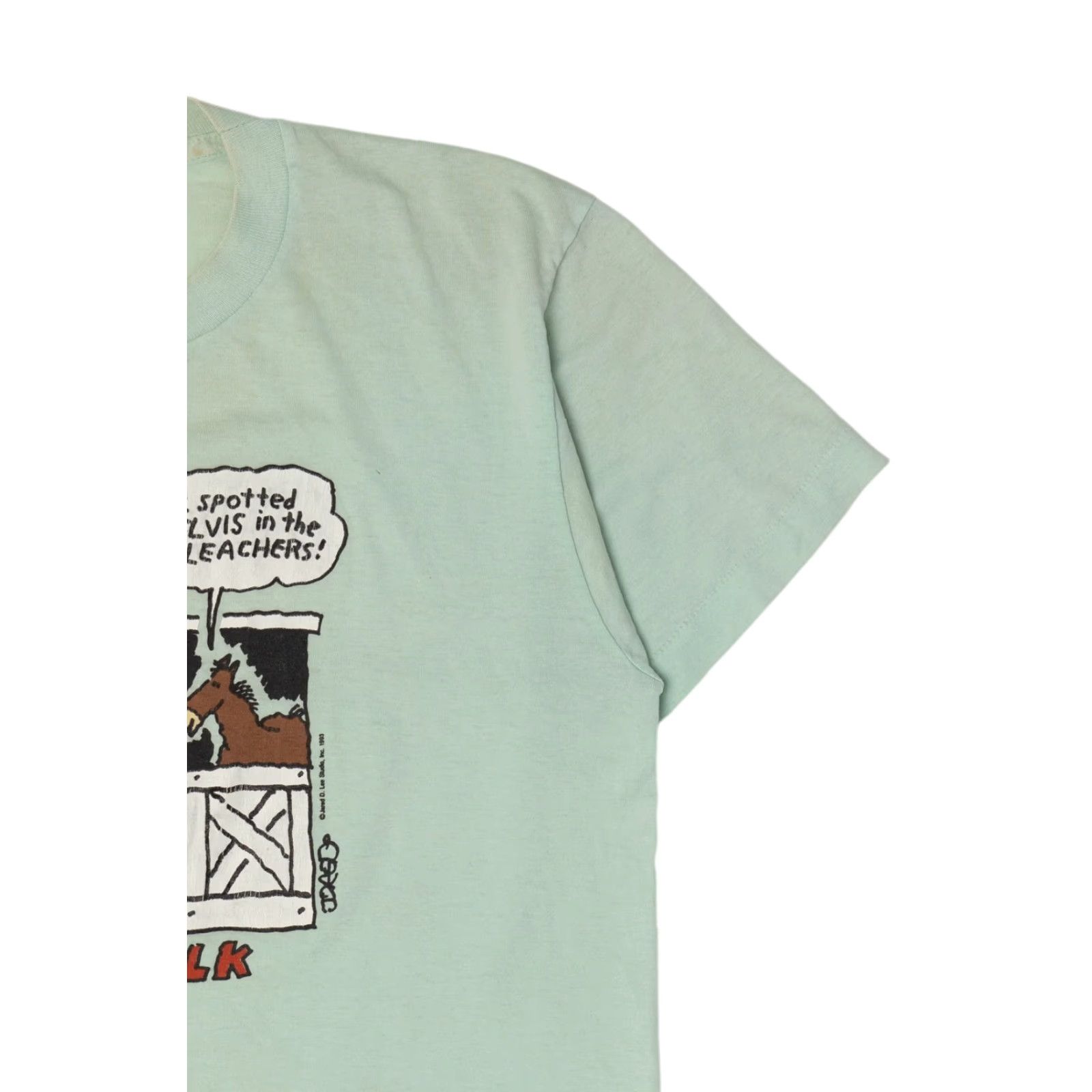 Fruit Of The Loom VINTAGE Stall Talk Funny Horse Single Stitch T-Shirt Nike? Size US L / EU 52-54 / 3 - 7 Thumbnail