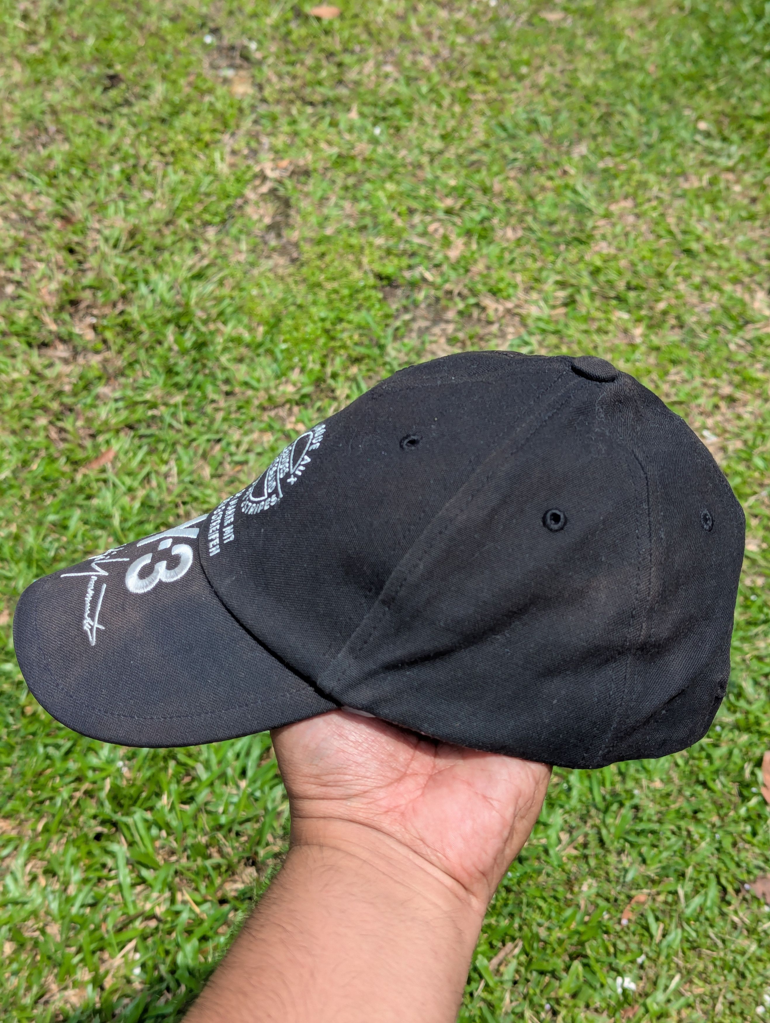 Adidas × Y-3 🔥FREE SHIPPING🔥DISTRESSED Y-3 Yohji Yamamoto Baseball Cap Size ONE SIZE - 5 Thumbnail