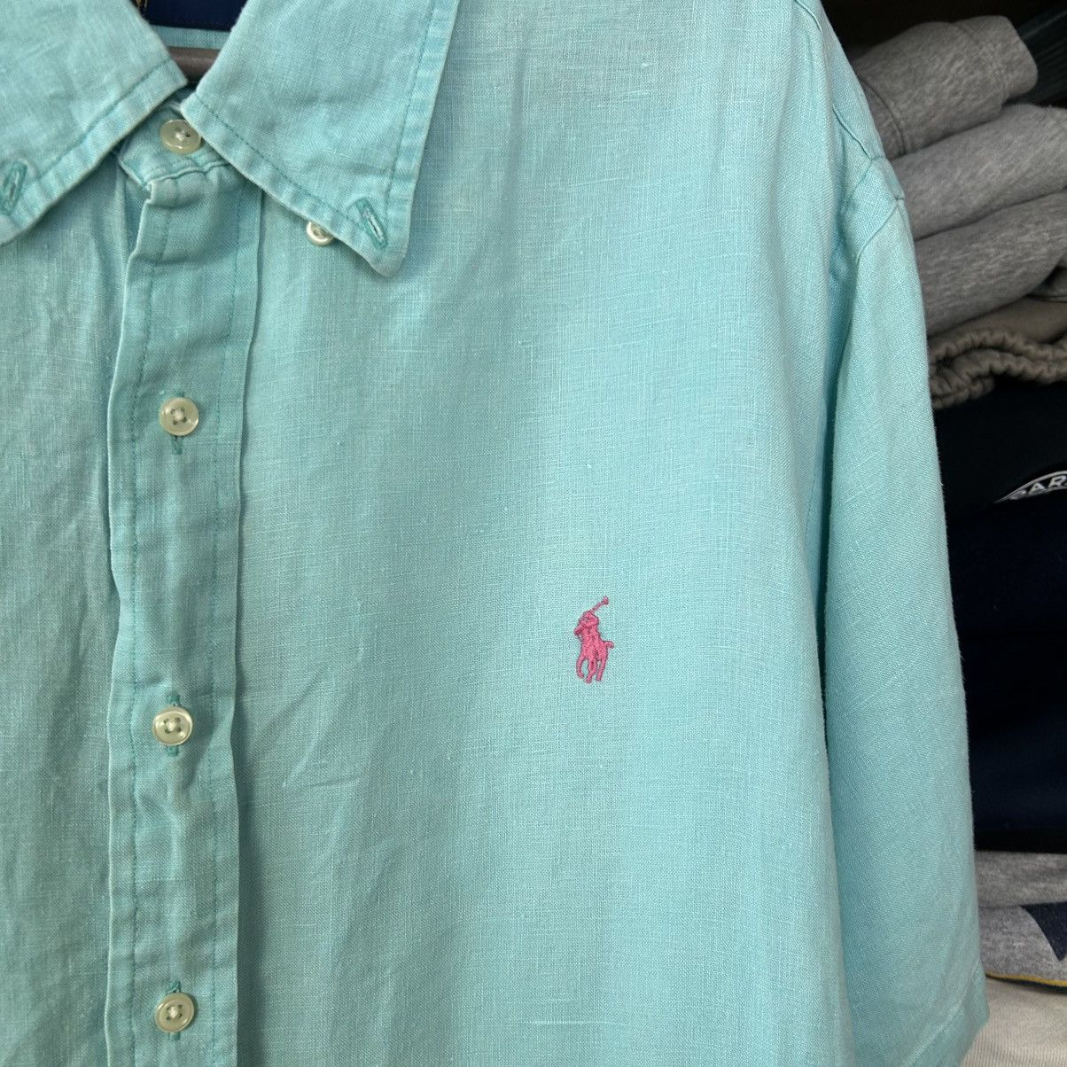 Polo Ralph Lauren Luxury Polo Ralph Lauren Linen 100% Basic button shirt Size US XL / EU 56 / 4 - 3 Thumbnail