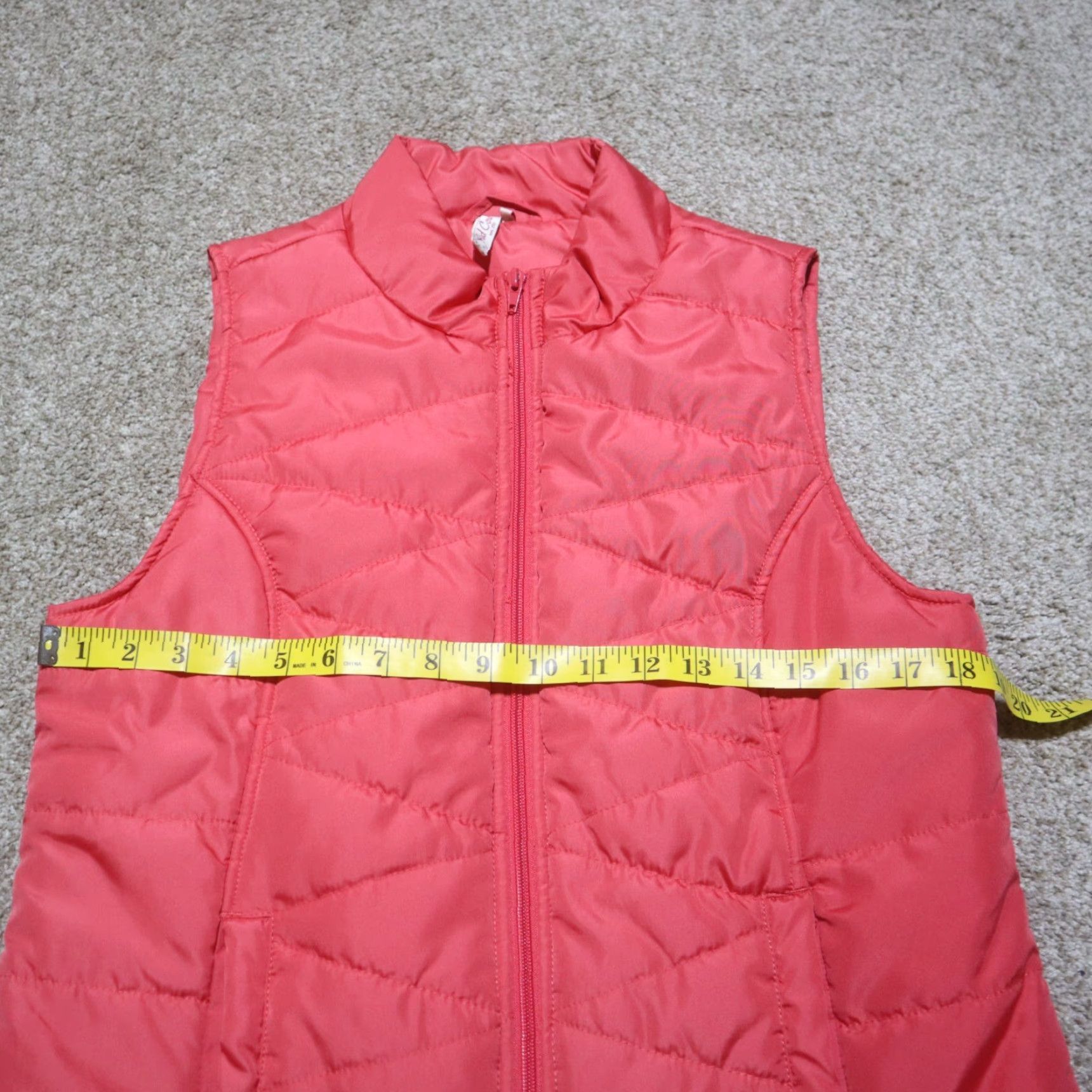Camel Red Camel Jacket Vest Women M Red Puffer Solid 90s? Size M / US 6-8 / IT 42-44 - 5 Thumbnail