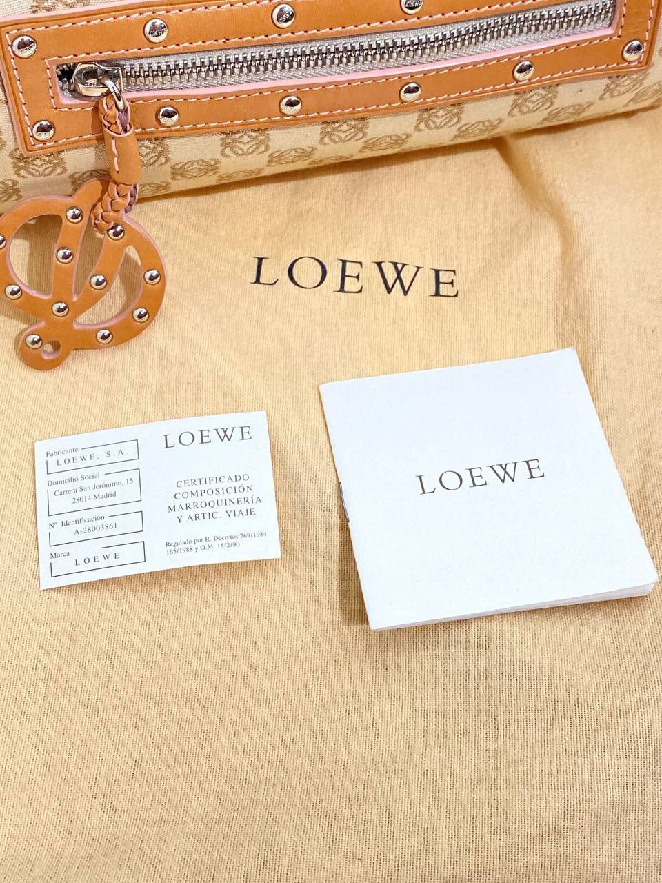 LOEWE Anagram Logo Monogram Baguette Shoulder Hand Bag