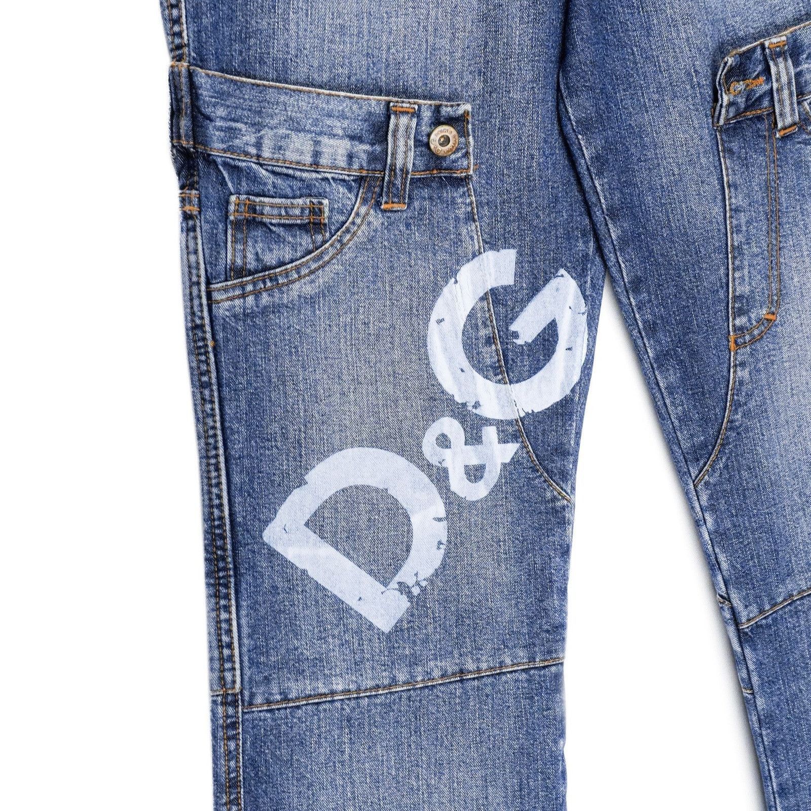 Archive 90's Dolce Gabbana Double DG Logo Waist Pants Jeans