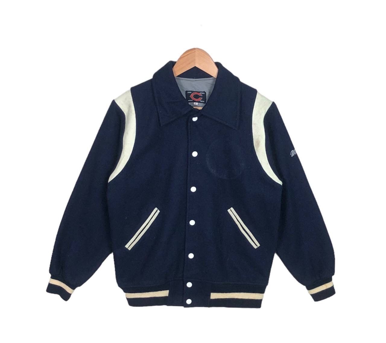 Japanese Brand Avant Garde Chug Wool Leather Varsity Teddy Jacket YSL Size US M / EU 48-50 / 2 - 1 Thumbnail