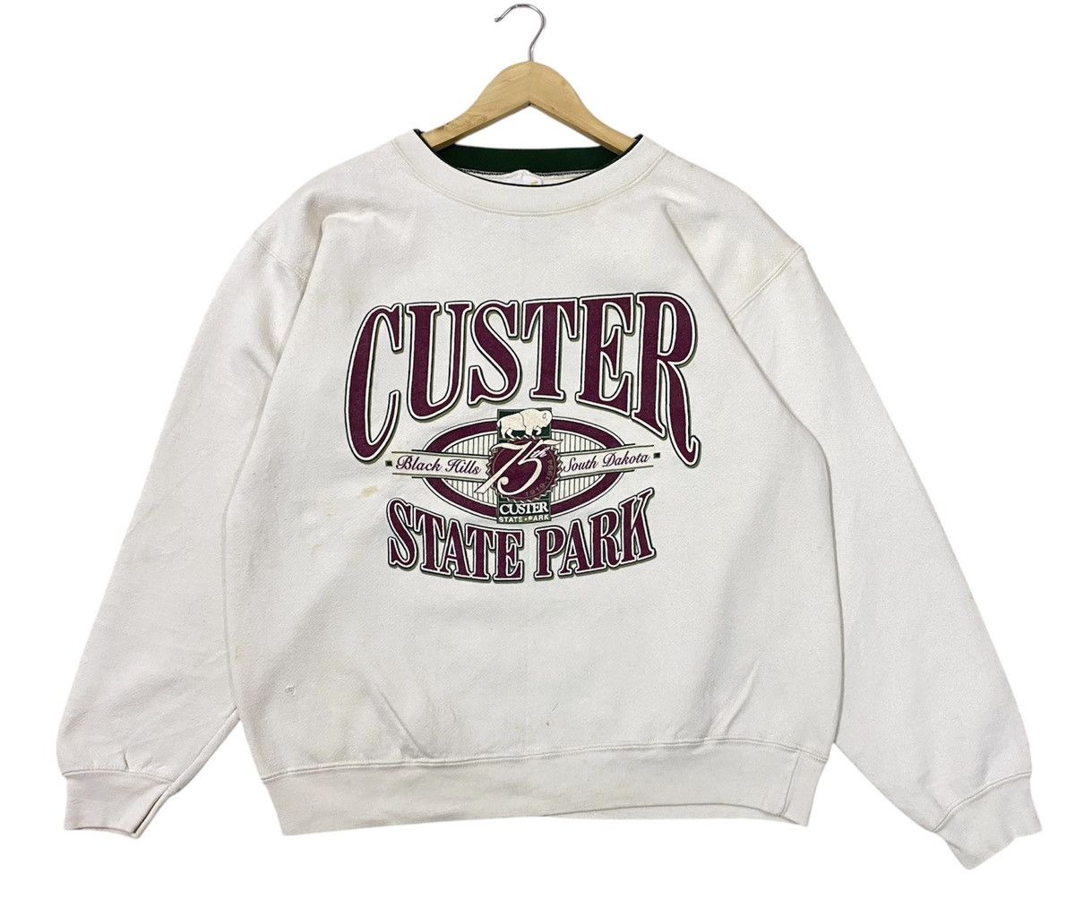 Vintage Vintage 90s Custer State Park Big Logo Sweatshirt | M Size US M / EU 48-50 / 2 - 1 Thumbnail