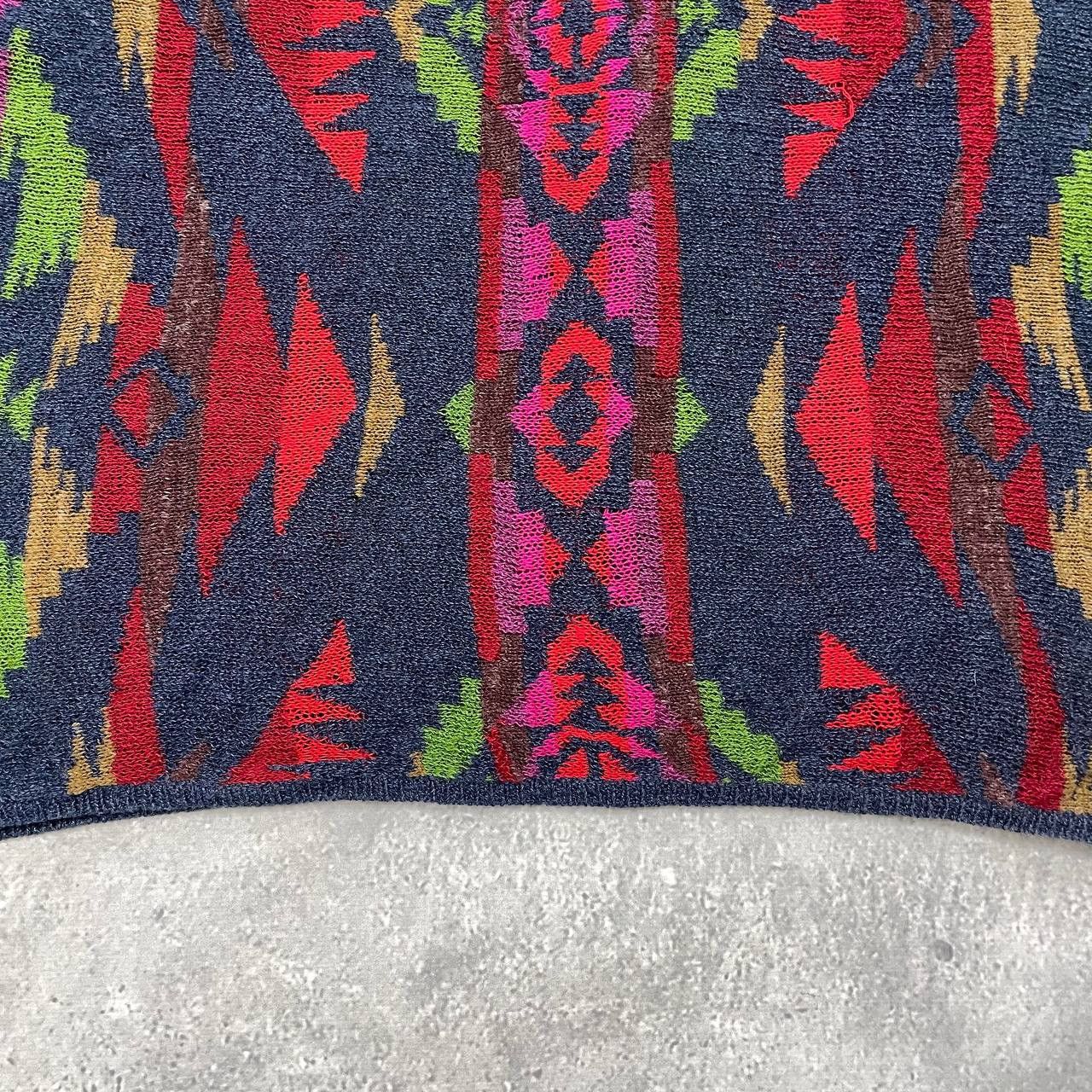 Denim & Supply Ralph Lauren Denim & Supply Ralph Lauren Aztec Pattern SS Sweater Women’s Size XS / US 0-2 / IT 36-38 - 23 Thumbnail
