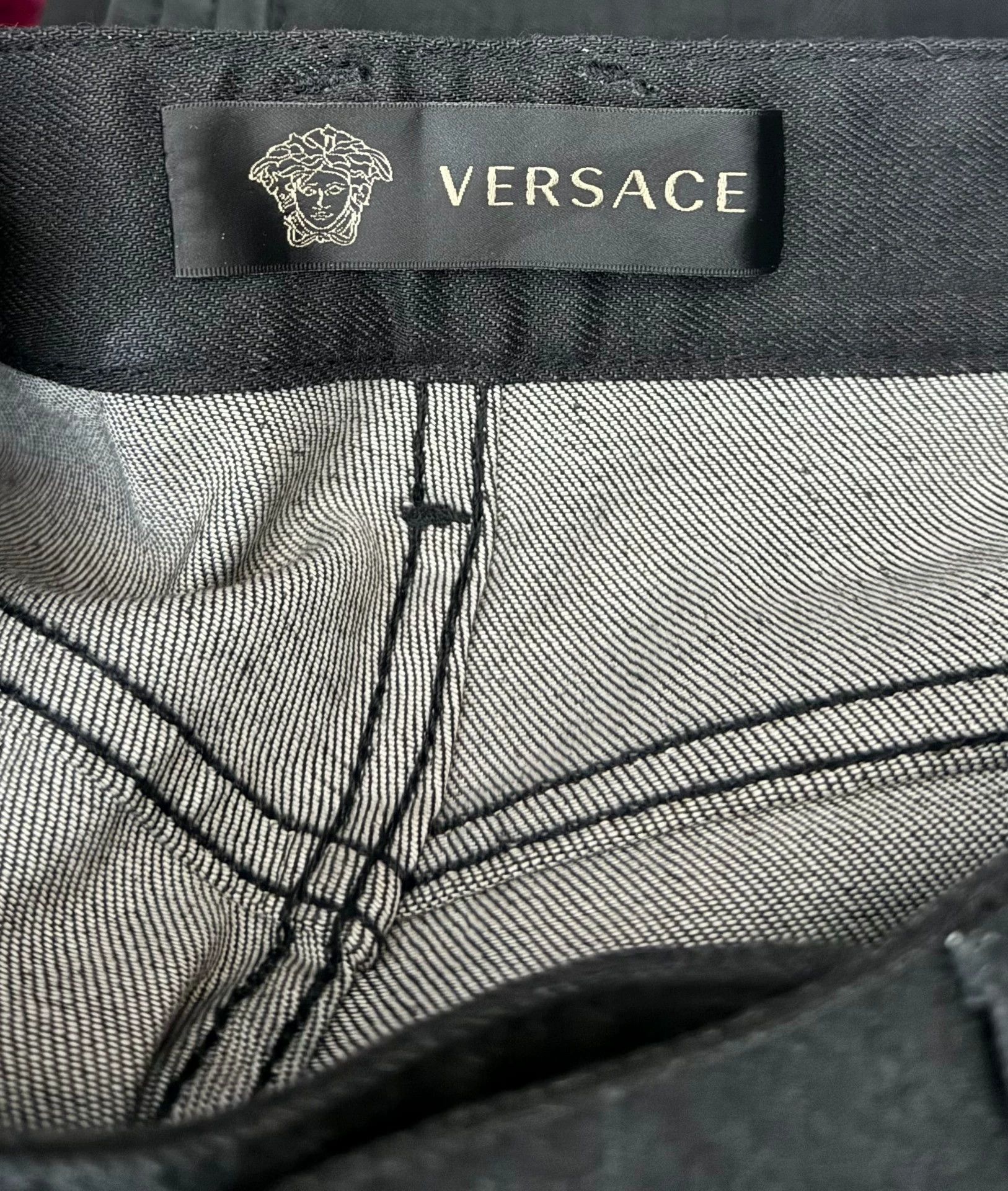 Versace Versace Patchwork Leather Jeans 30 Size US 30 / EU 46 - 4 Thumbnail