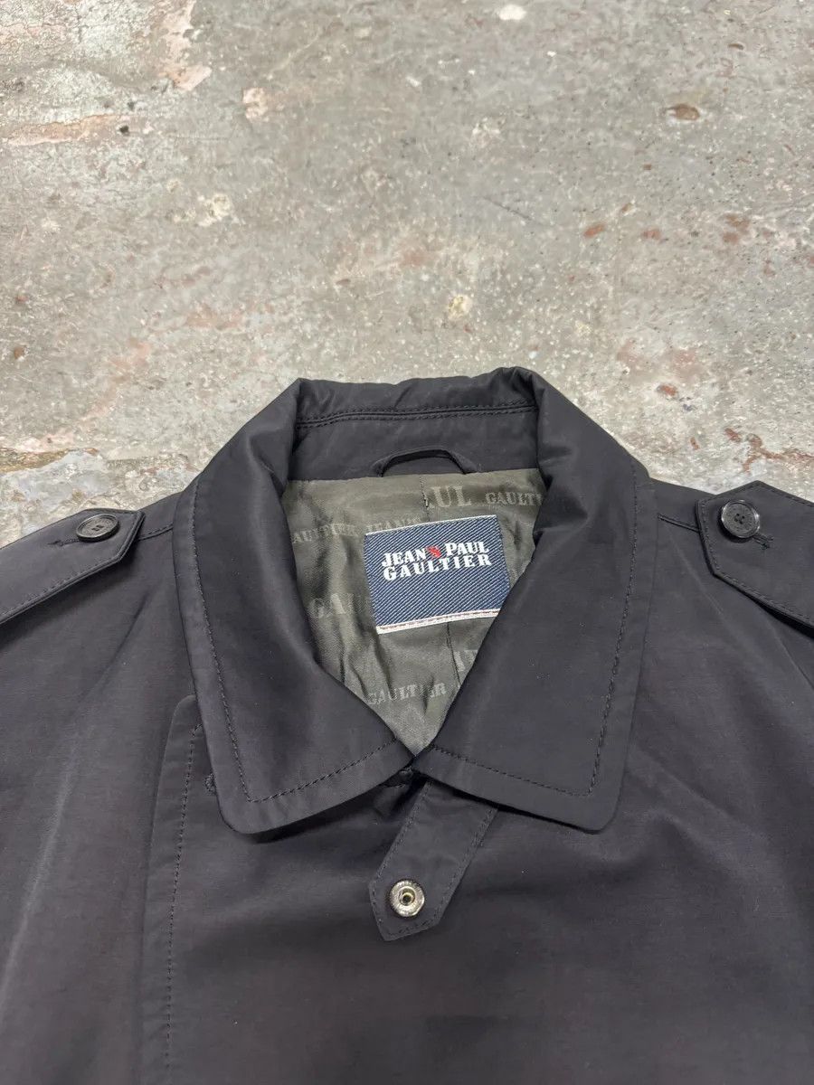 Jean Paul Gaultier FW2008 Jean Paul Gaultier Navy Nylon Long Jacket Size US L / EU 52-54 / 3 - 8 Thumbnail