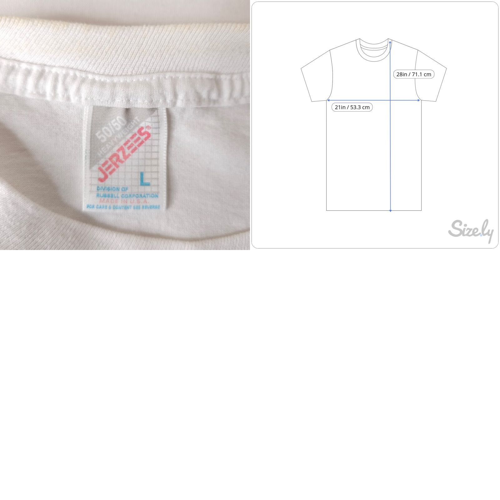 Jerzees VINTAGE Jerzees Softball T Shirt Mens Large White 90s Little League Las Vegas USA Size US L / EU 52-54 / 3 - 8 Thumbnail