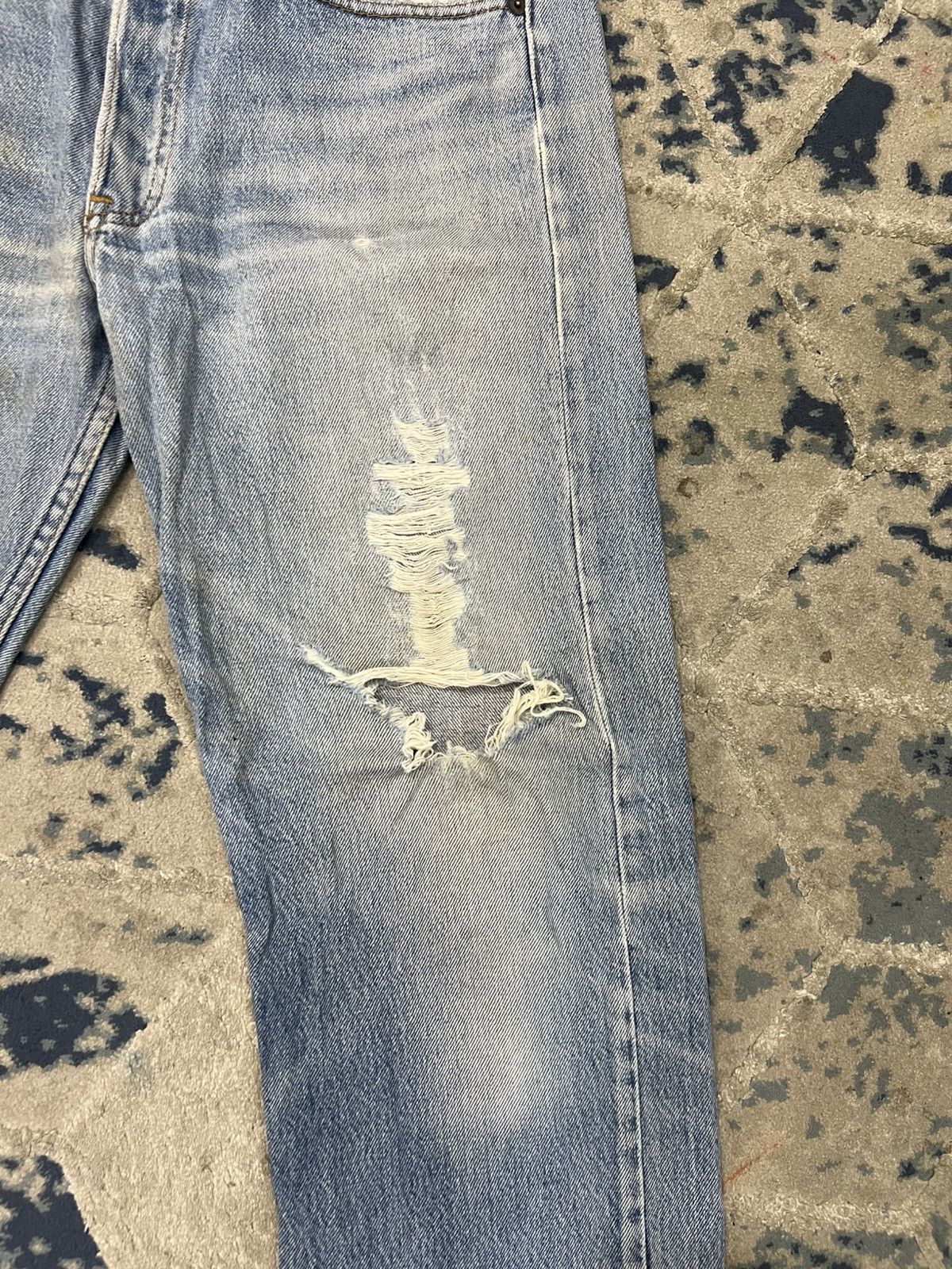 Levi's Vintage Levis Button 653 Made in Usa Distressed Denim Jeans Size US 30 / EU 46 - 3 Thumbnail