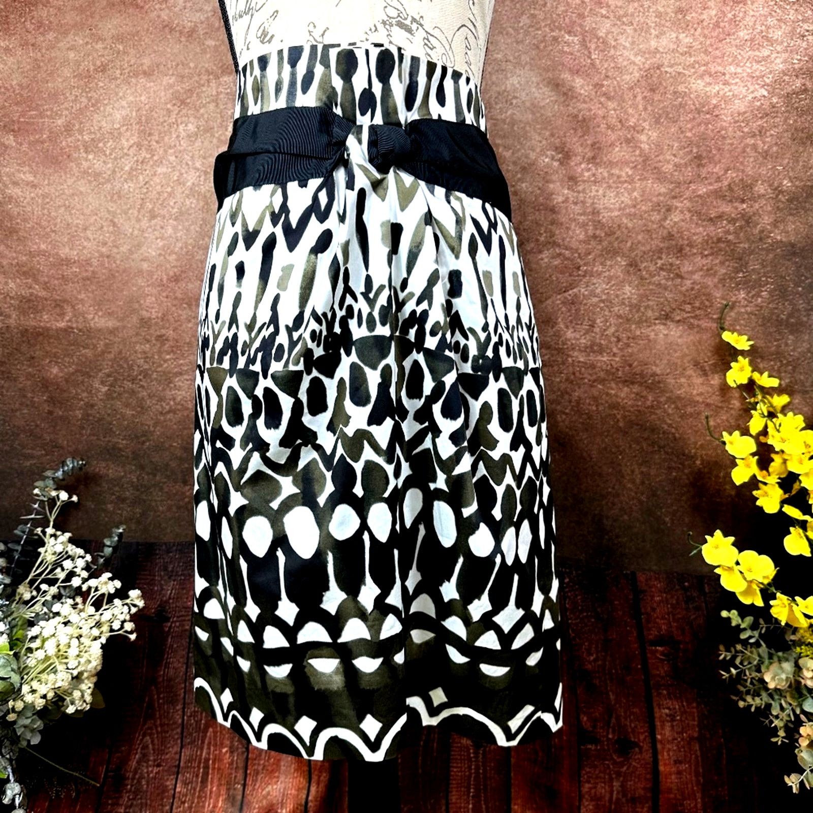 Elie Tahari Elie Tahari Abigail Skirt Black Belt Sand Dune Size 14 Size 36" / US 14 / IT 50 - 3 Thumbnail