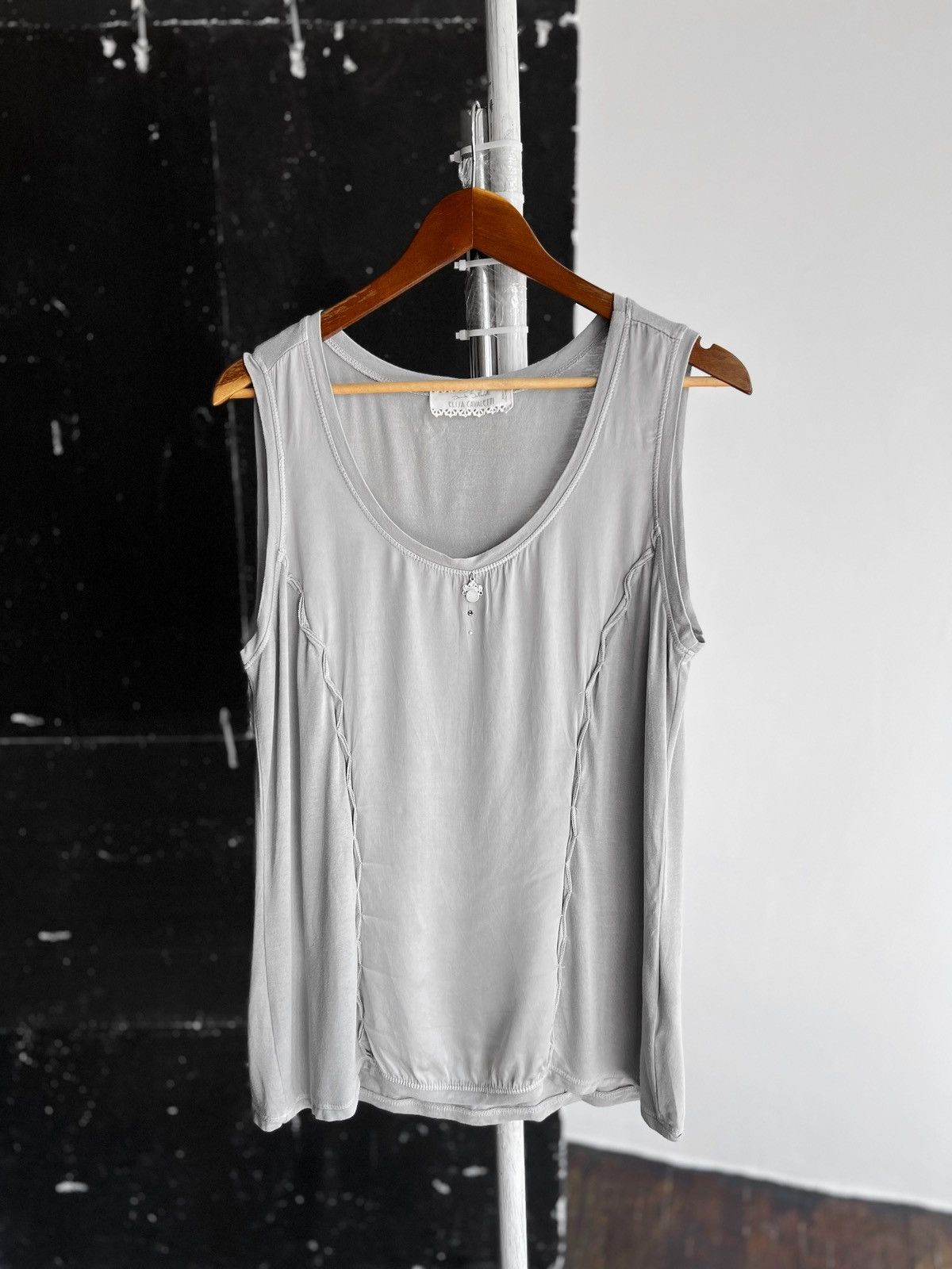 Elisa Cavaletti Elisa Cavaletti Sono Italiano Gray Sleeveless Tank Top Size XL / US 12-14 / IT 48-50 - 1 Thumbnail