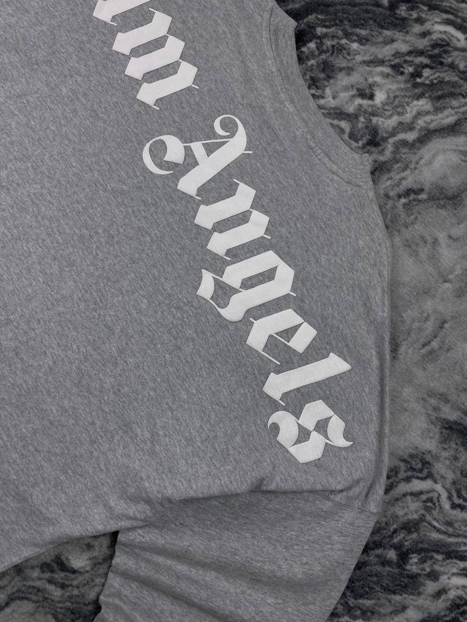 Palm Angels Palm Angels Big Logo Long Sleeve T-Shirt Men Size S Gray Size US S / EU 44-46 / 1 - 4 Thumbnail