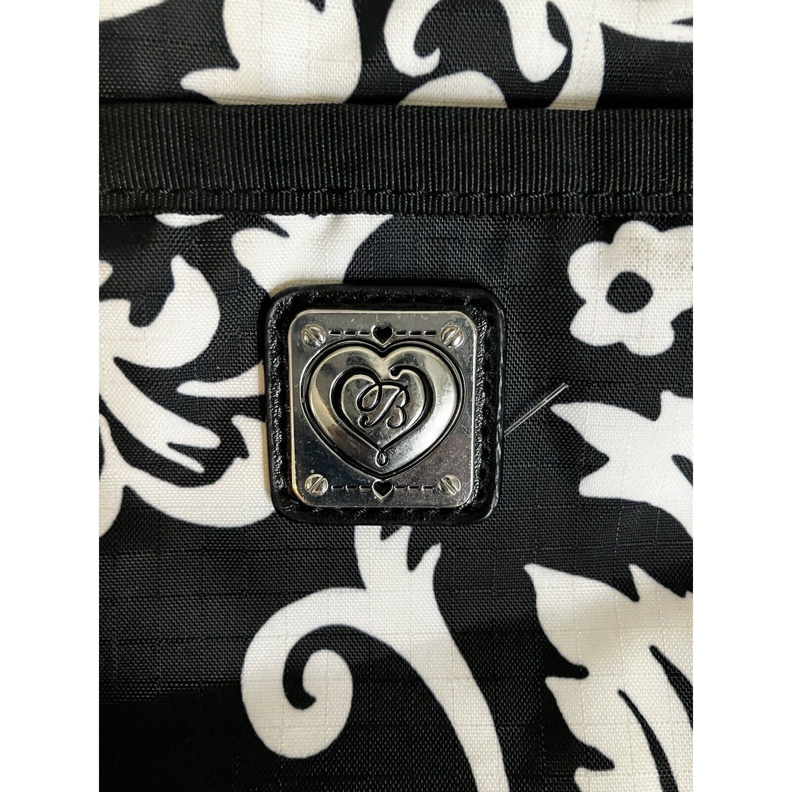 Brighton BRIGHTON BLACK & WHITE SWIRL HANDBAG WATERPROOF LINING Size ONE SIZE - 3 Thumbnail