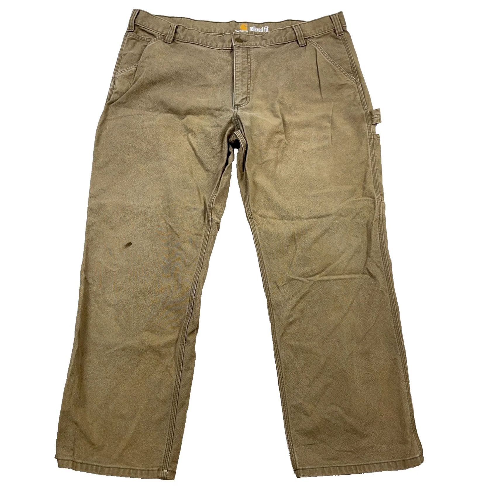 Carhartt Carhartt Pants Men 42x30 Carpenter Duck Canvas Baggy Faded Distressed Relaxed - Used Size US 42 / EU 58 - 2 Thumbnail