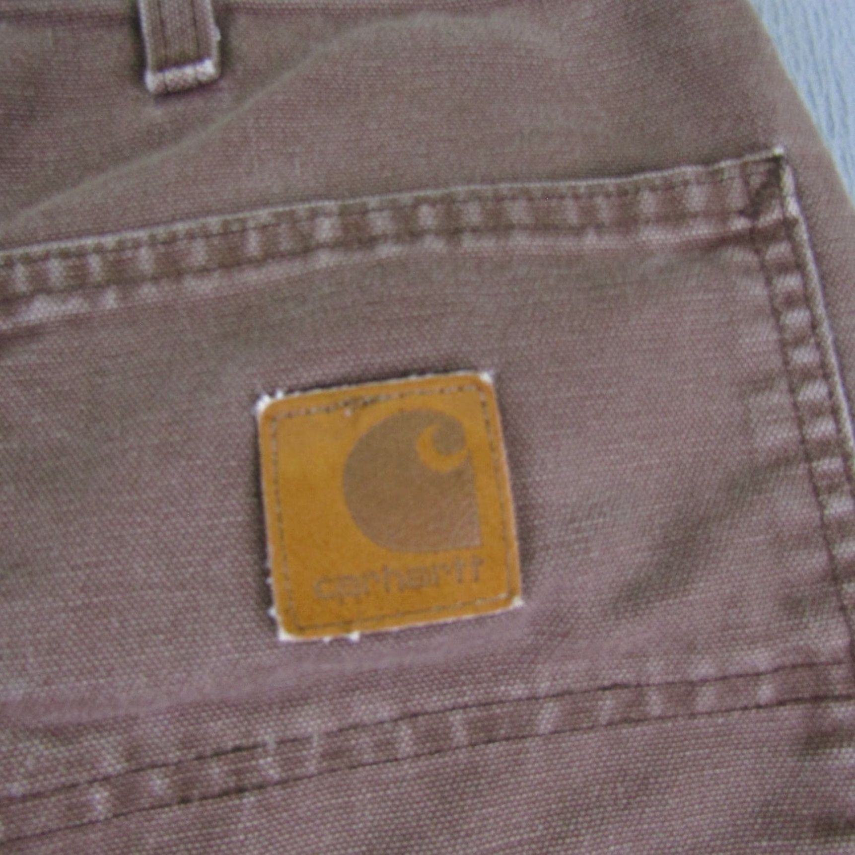 Carhartt VINTAGE Carhartt Shorts Mens 42x8 Brown Chestnut Carpenter Canvas Utility Work Cargo Short Regular Inseam 8" Brown Mens Size US 41 - 6 Thumbnail