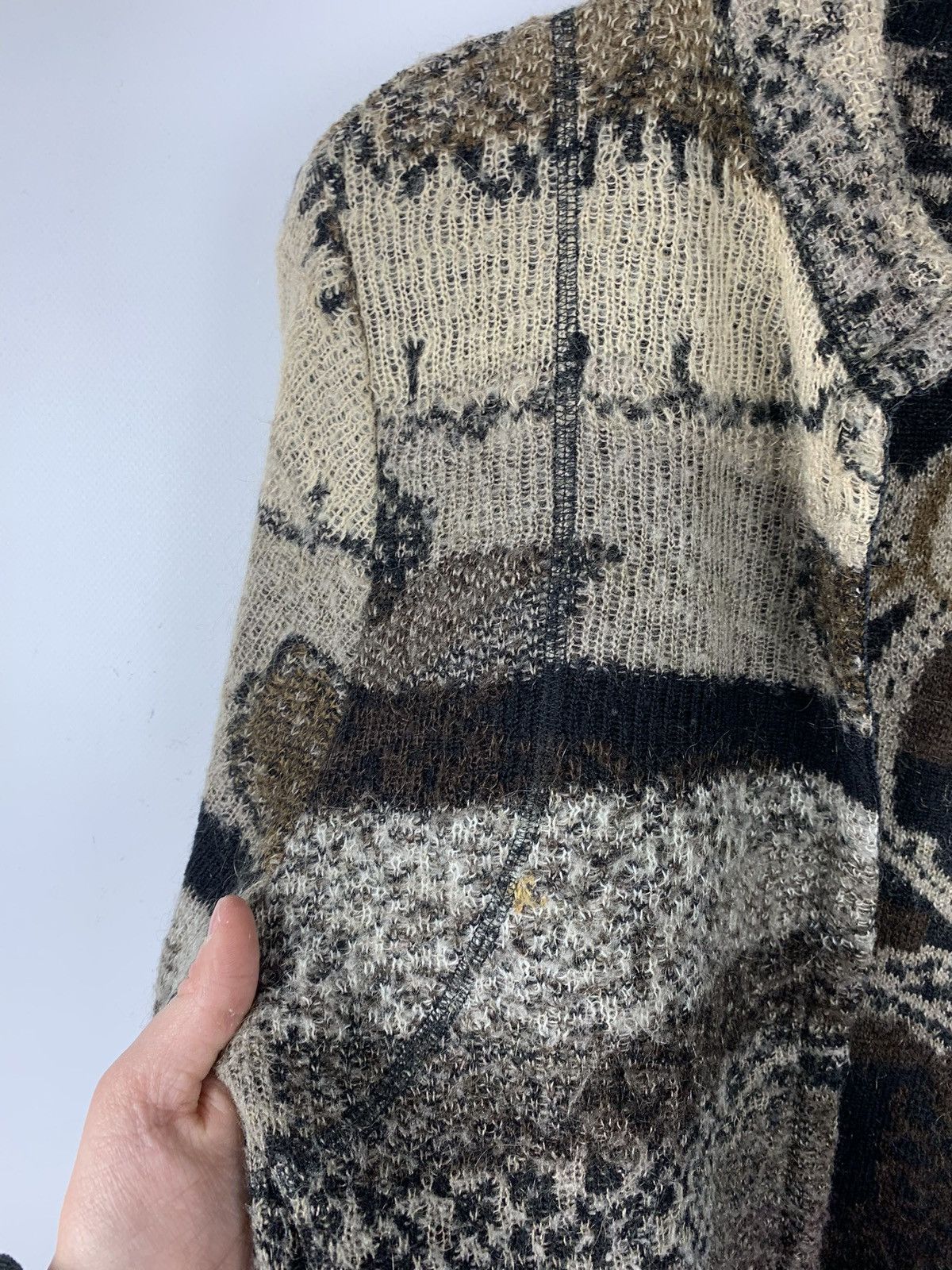 Designer Vintage Y2K Aldo Martins Buttons Cardigan Japanese Style Top Size XXL / US 16-18 / IT 52-54 - 9 Thumbnail