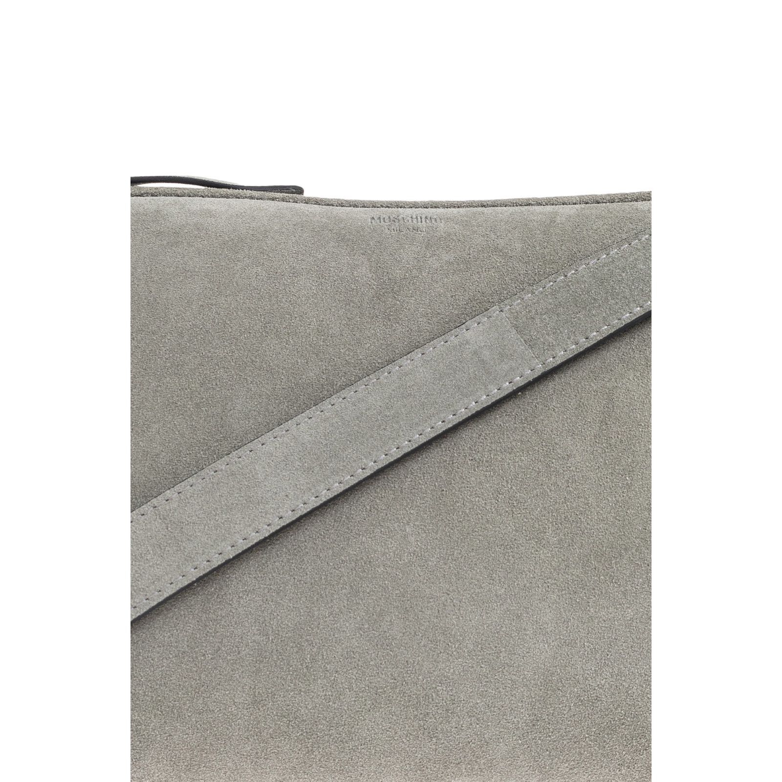 Moschino MOSCHINO Gray Suede Shoulder Bag New & Authentic Size ONE SIZE - 5 Thumbnail