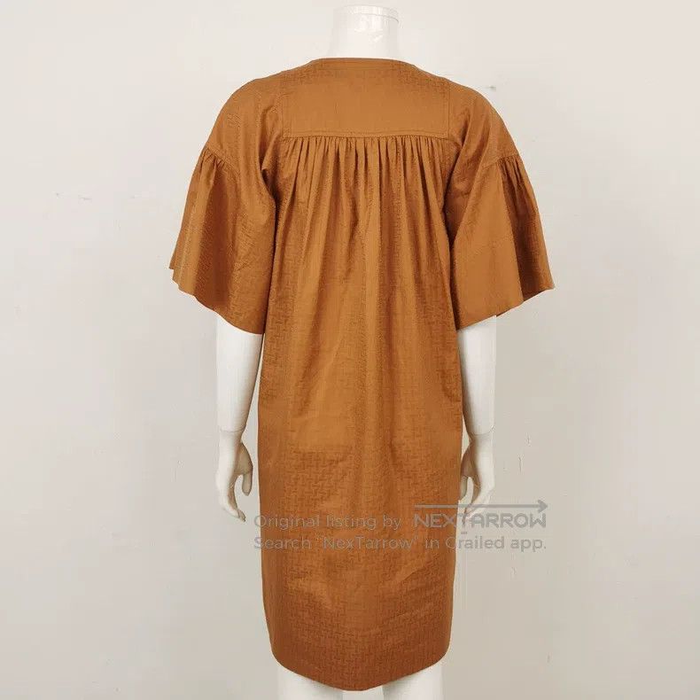 Hermes Hermes Cotton Solid Color Short Sleeve Dress Size XXS / US 00 / IT 34 - 2 Thumbnail