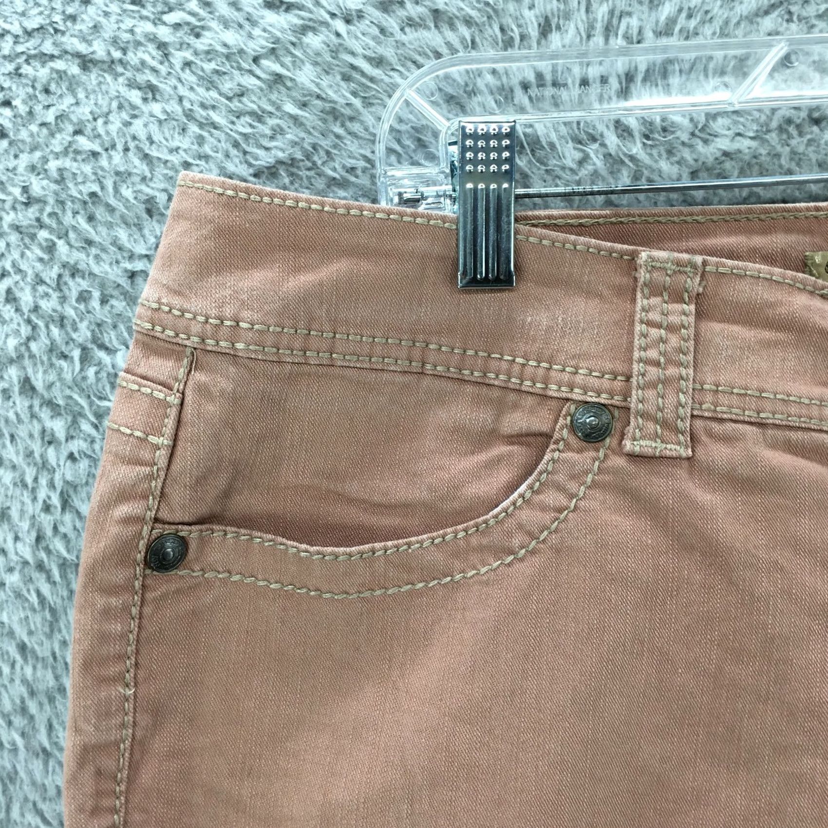 Nine West VINTAGE Nine West Skimmer Shorts Womens 14/32 Dusty Pink Mid Rise Flat Front Zip Size 36" / US 14 / IT 50 - 2 Thumbnail