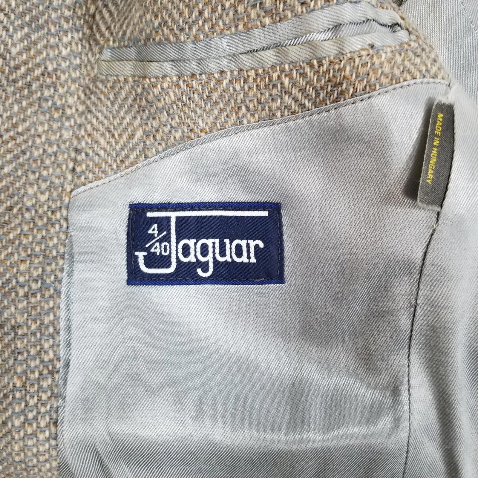 Other 4/40 Jaguar Suit Jacket Made In Hungary Two-Button Vintage Size 40R - 11 Thumbnail