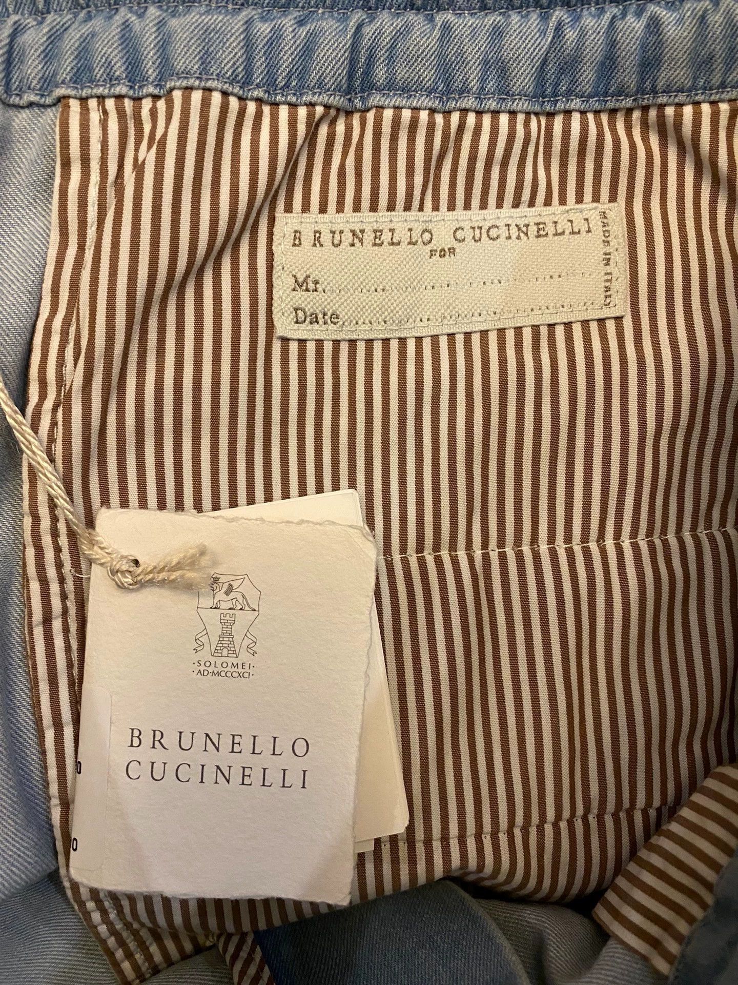 Brunello Cucinelli BRUNELLO CUCINELLI Denim Bermuda Work Shorts Size 50 Size US 34 / EU 50 - 5 Thumbnail