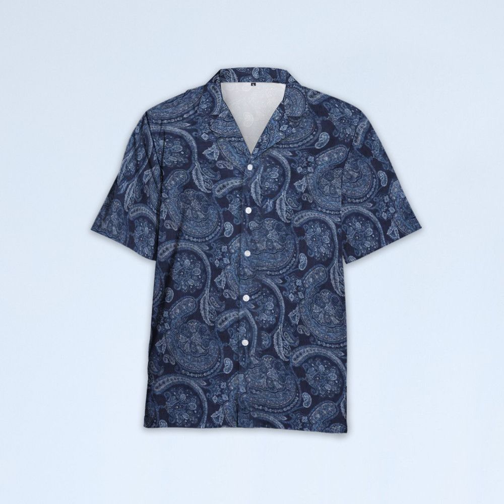 Designer Paisley-Print Shirt – Timeless Elegance with a Bohemian Edge Size US L / EU 52-54 / 3 - 2 Thumbnail