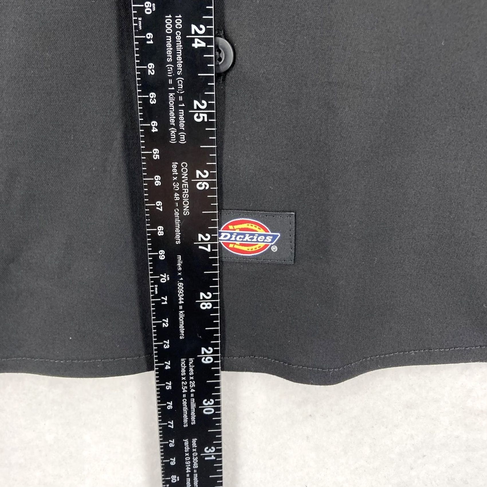 Dickies Dickies Shirt Mens Medium Black Twill Short Sleeve Button Workwear Pockets NWT Size US M / EU 48-50 / 2 - 7 Thumbnail