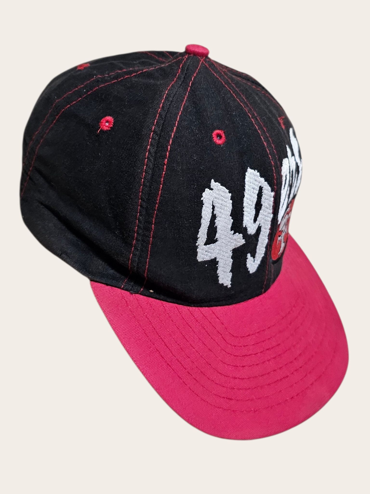 NFL San Francisco 49ers Big Logo Spellout Hat Size ONE SIZE - 3 Thumbnail