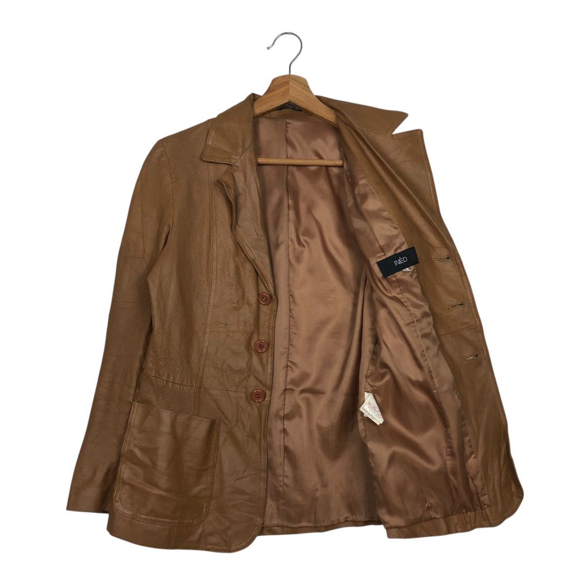 Japanese Brand 📌Vintage Cropped Button Leather Jacket Ined Yohji Yamamoto Size US M / EU 48-50 / 2 - 12 Thumbnail