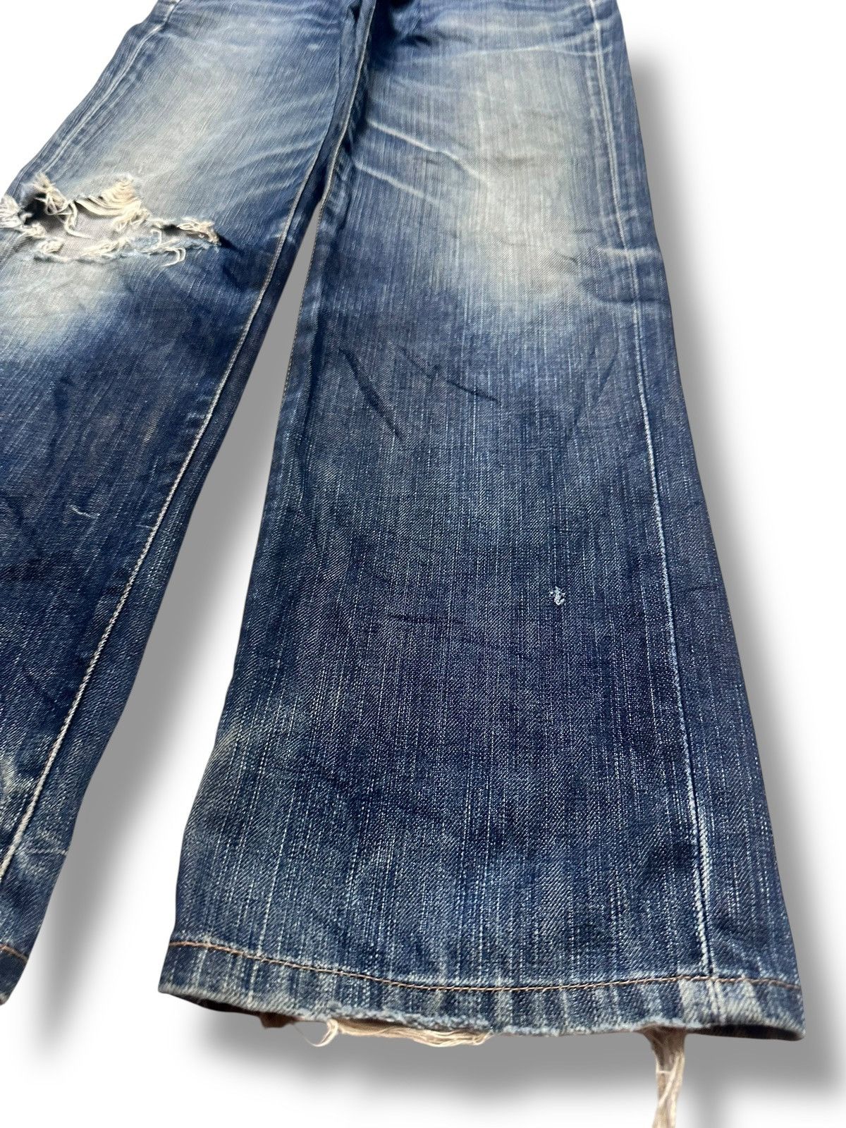 Edwin EDWIN 503 ZZ Vintage Distressed Japan Straight Jeans & Faded Size US 30 / EU 46 - 13 Thumbnail