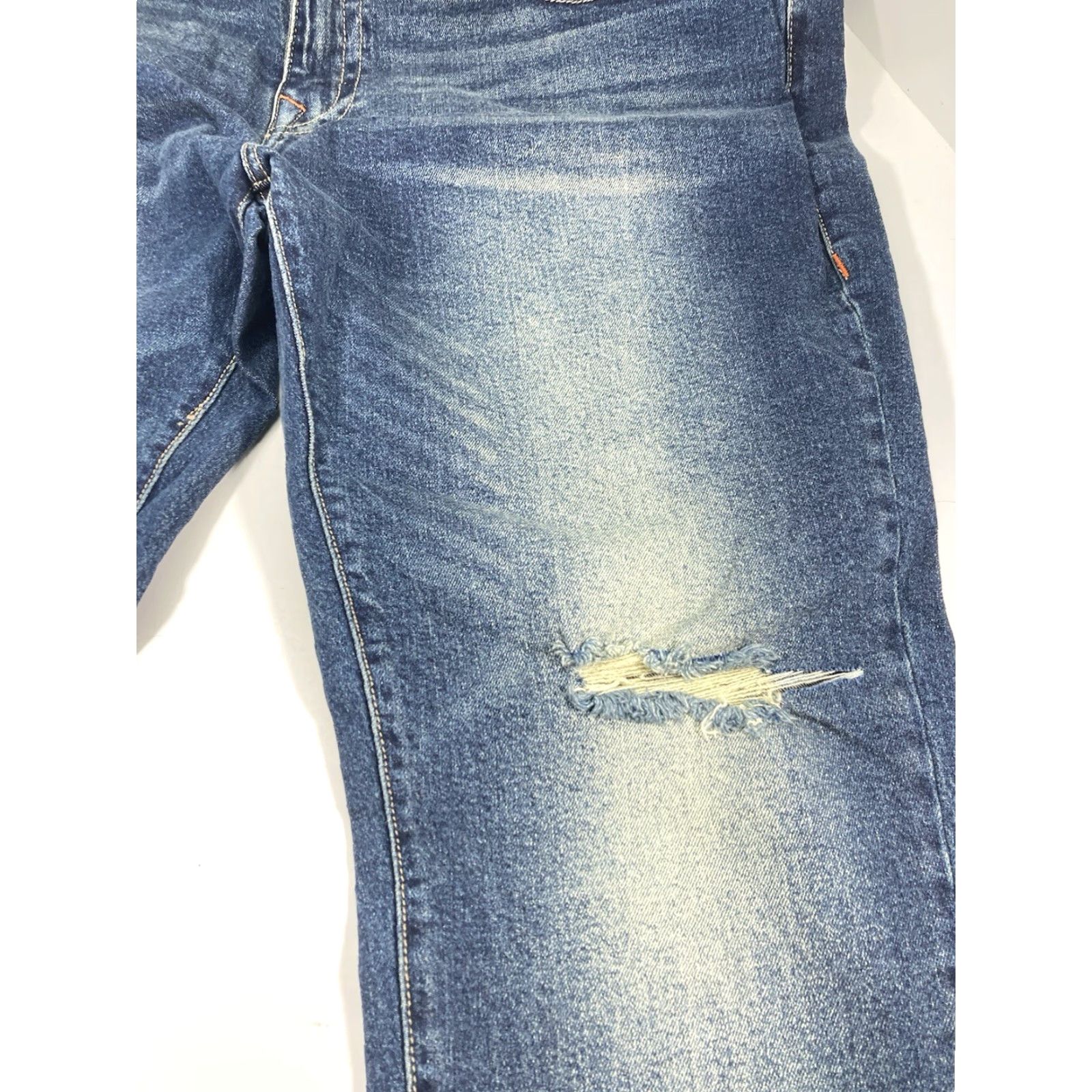 True Religion VINTAGE True Religion Geno No Flap Jeans Men 42X32 Blue Distressed Dark Relaxed Slim NWT Size US 42 / EU 58 - 7 Thumbnail