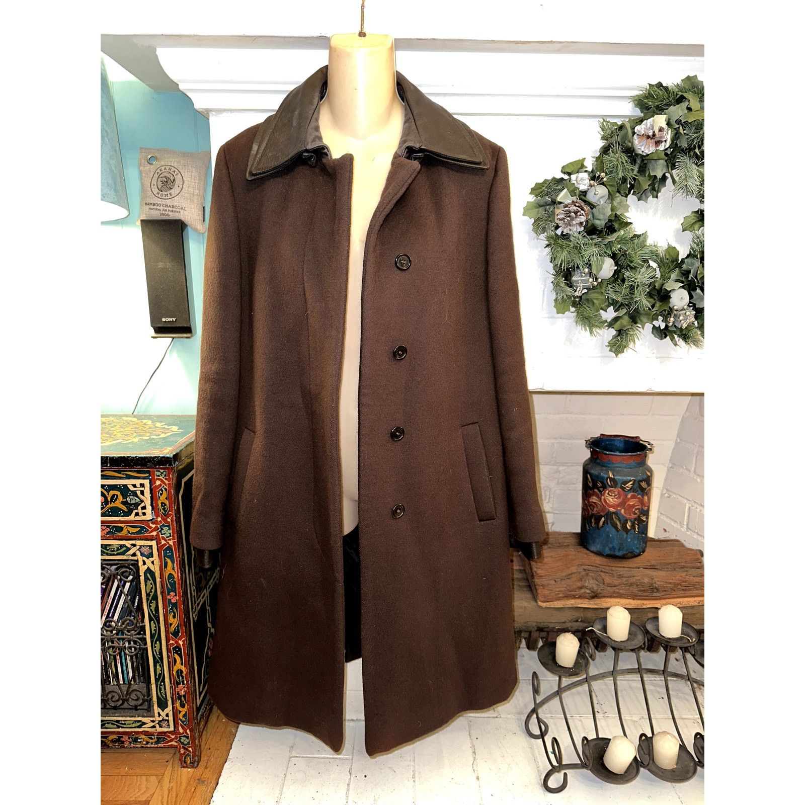 Viktor & Rolf VIKTOR & ROLF COAT W/ REMOVABLE LEATHER COLLAR TAYLOR SWIFT Size S / US 4 / IT 40 - 3 Thumbnail