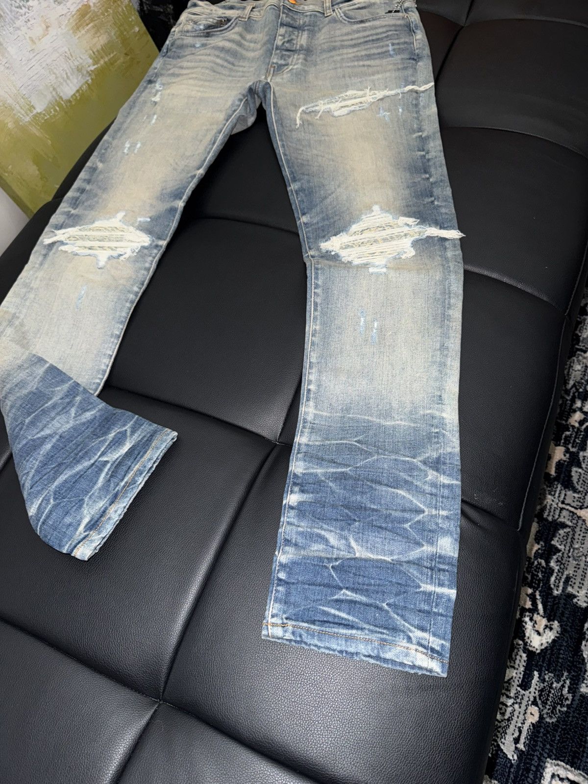 Amiri Amiri bandana denim patch mx1 jeans Size US 34 / EU 50 - 3 Thumbnail