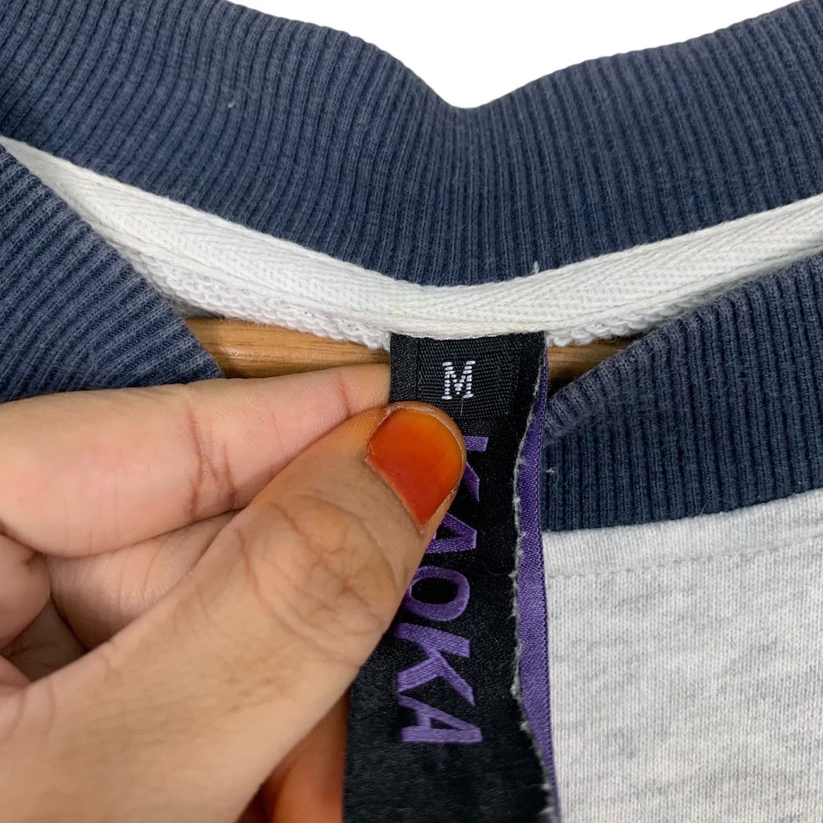 Other KAOKA 1987 Embroidered Crewneck Sweatshirt #3630-C166 Size US M / EU 48-50 / 2 - 10 Thumbnail