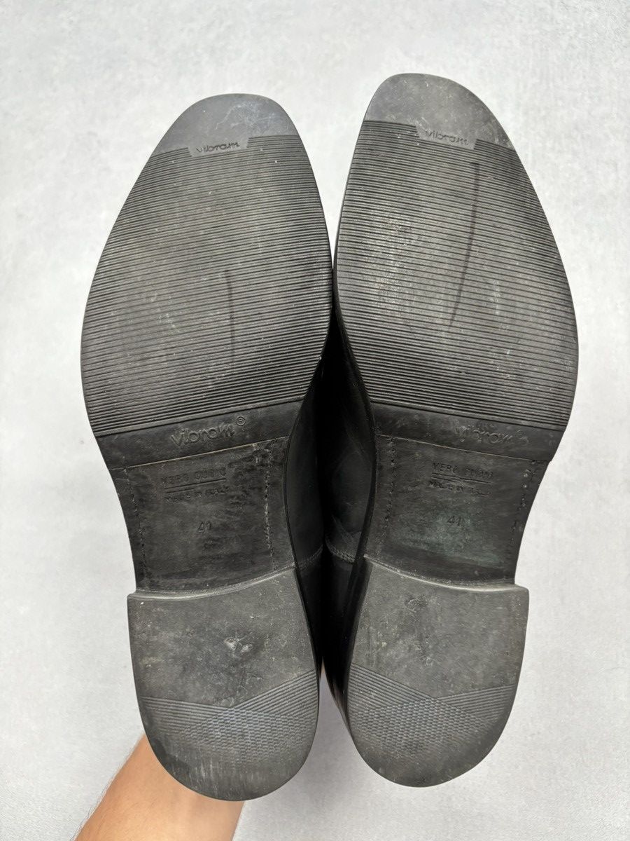 Franceschetti Franceschetti Black Leather Double Monk Strap Shoes Size US 8 / EU 41 - 4 Thumbnail