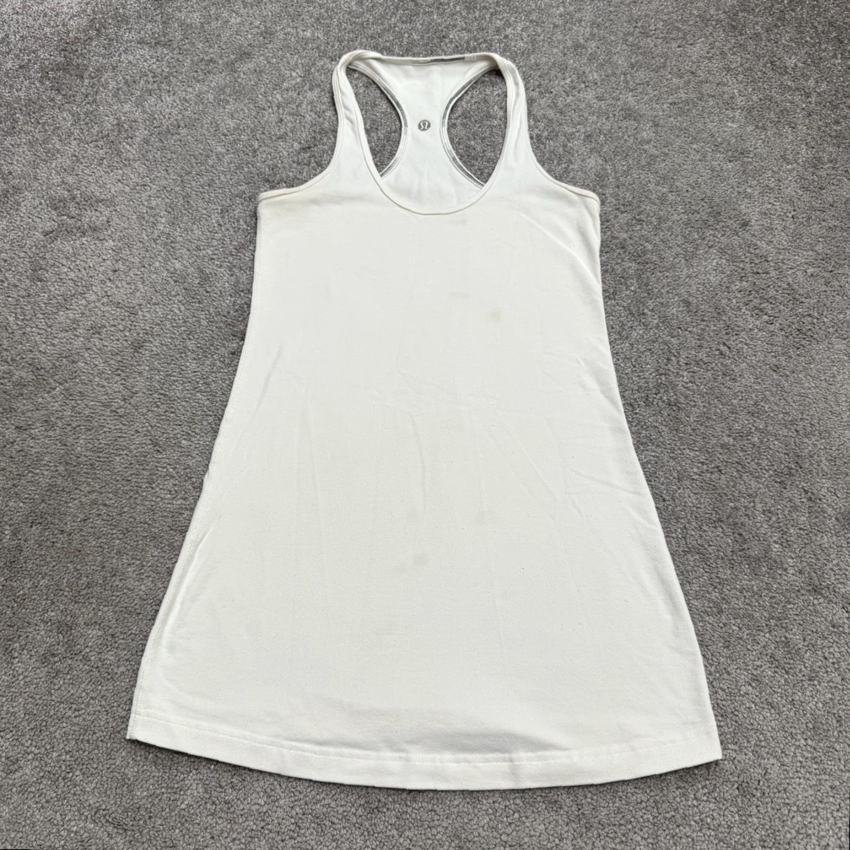 Lululemon Lululemon Halter Racerback Tank Top Womens 4 White Activewear Yoga Run Gym Size S / US 4 / IT 40 - 2 Thumbnail