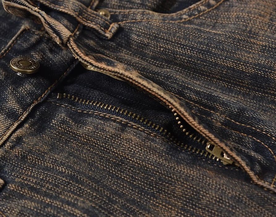 Japanese Brand × Vintage High street retro vintage faded mud straight leg jeans pants Size US 29 - 4 Thumbnail